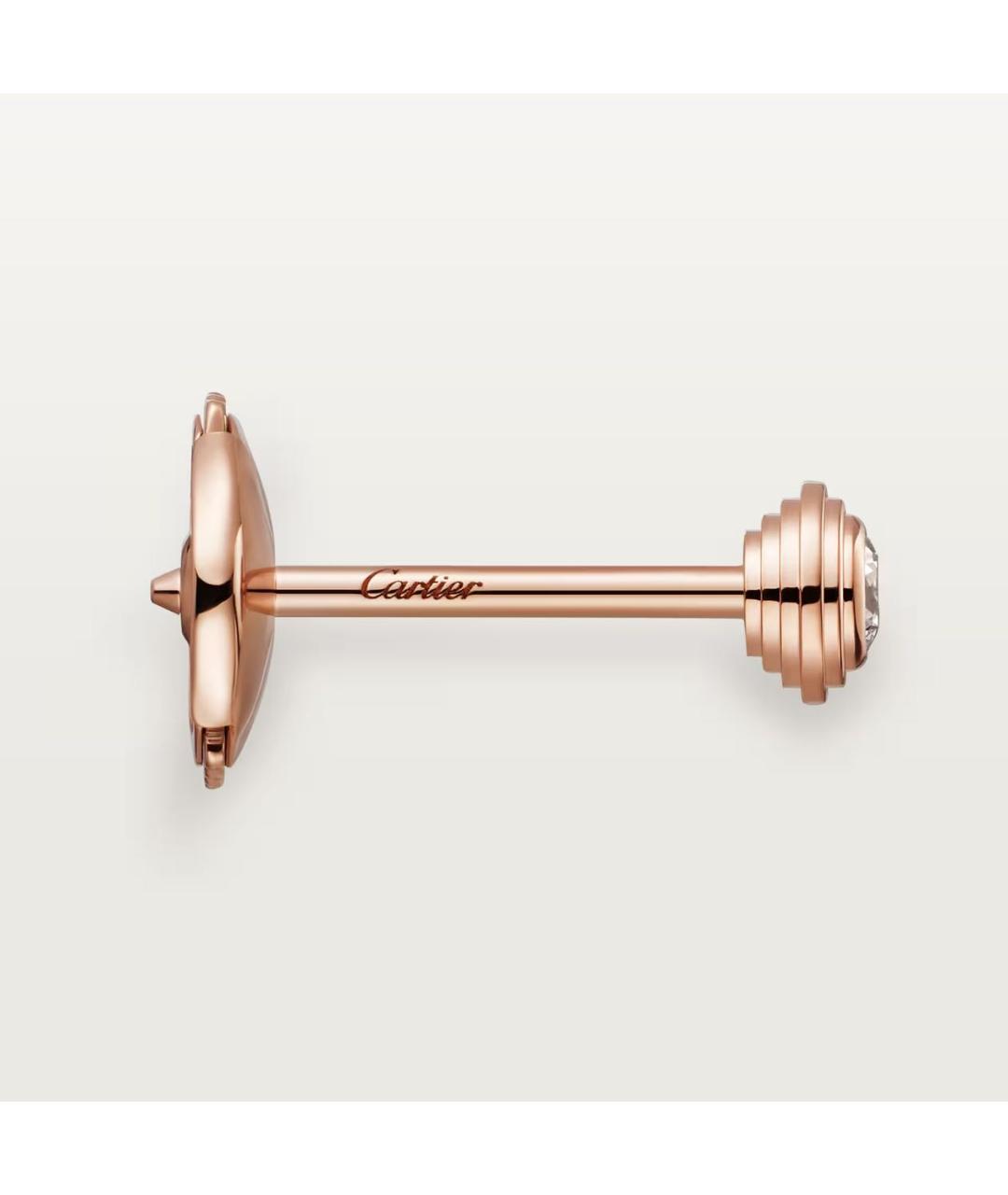 CARTIER Золотые серьги из розового золота, фото 3