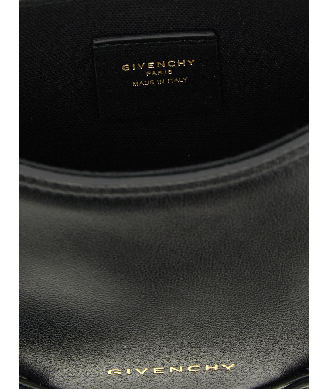 GIVENCHY Черная кожаная сумка с короткими ручками, фото 3