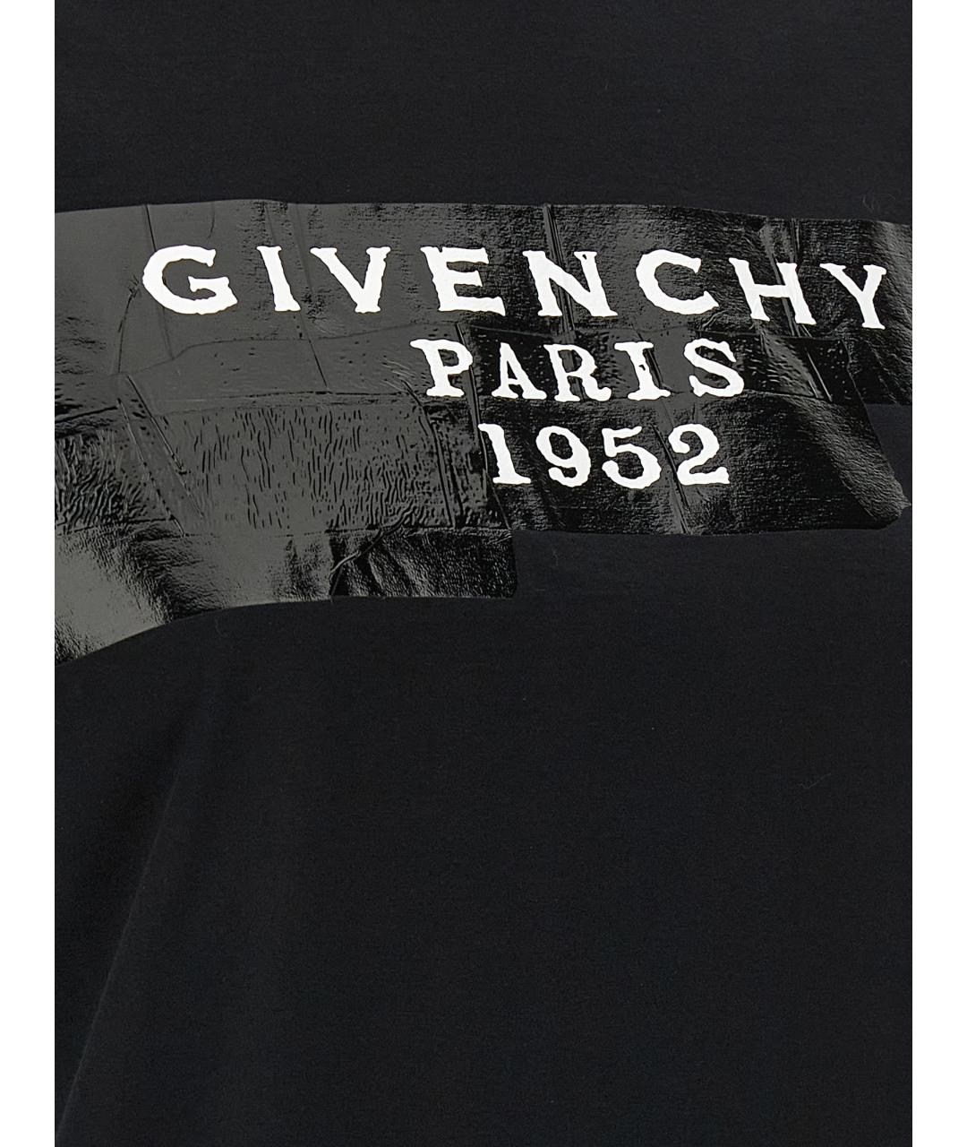 GIVENCHY Черная хлопковая футболка, фото 4