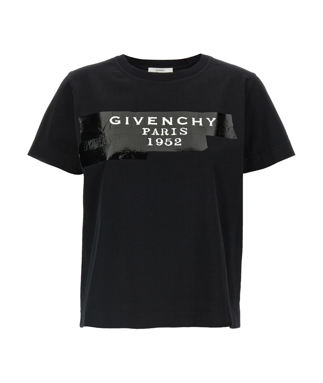 GIVENCHY Черная хлопковая футболка, фото 1