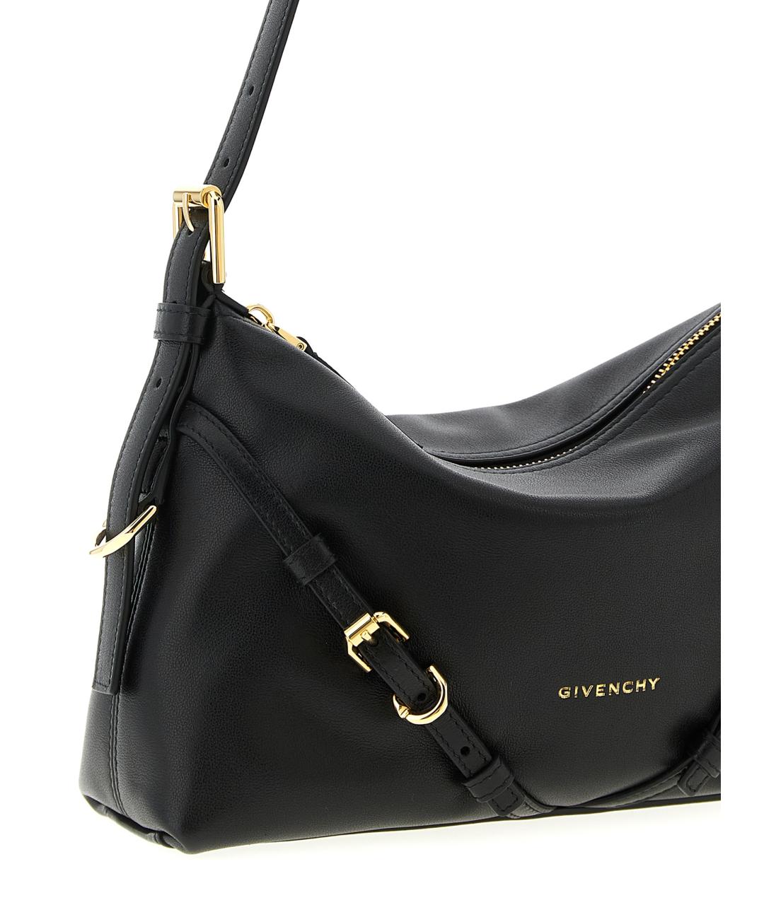 GIVENCHY Черная кожаная сумка через плечо, фото 3