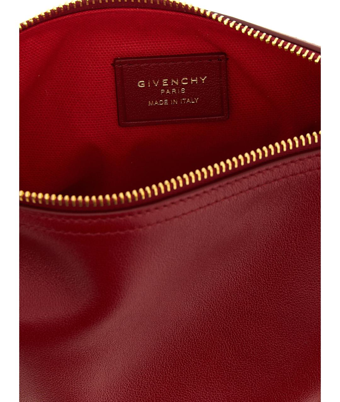GIVENCHY Красная кожаная сумка через плечо, фото 4