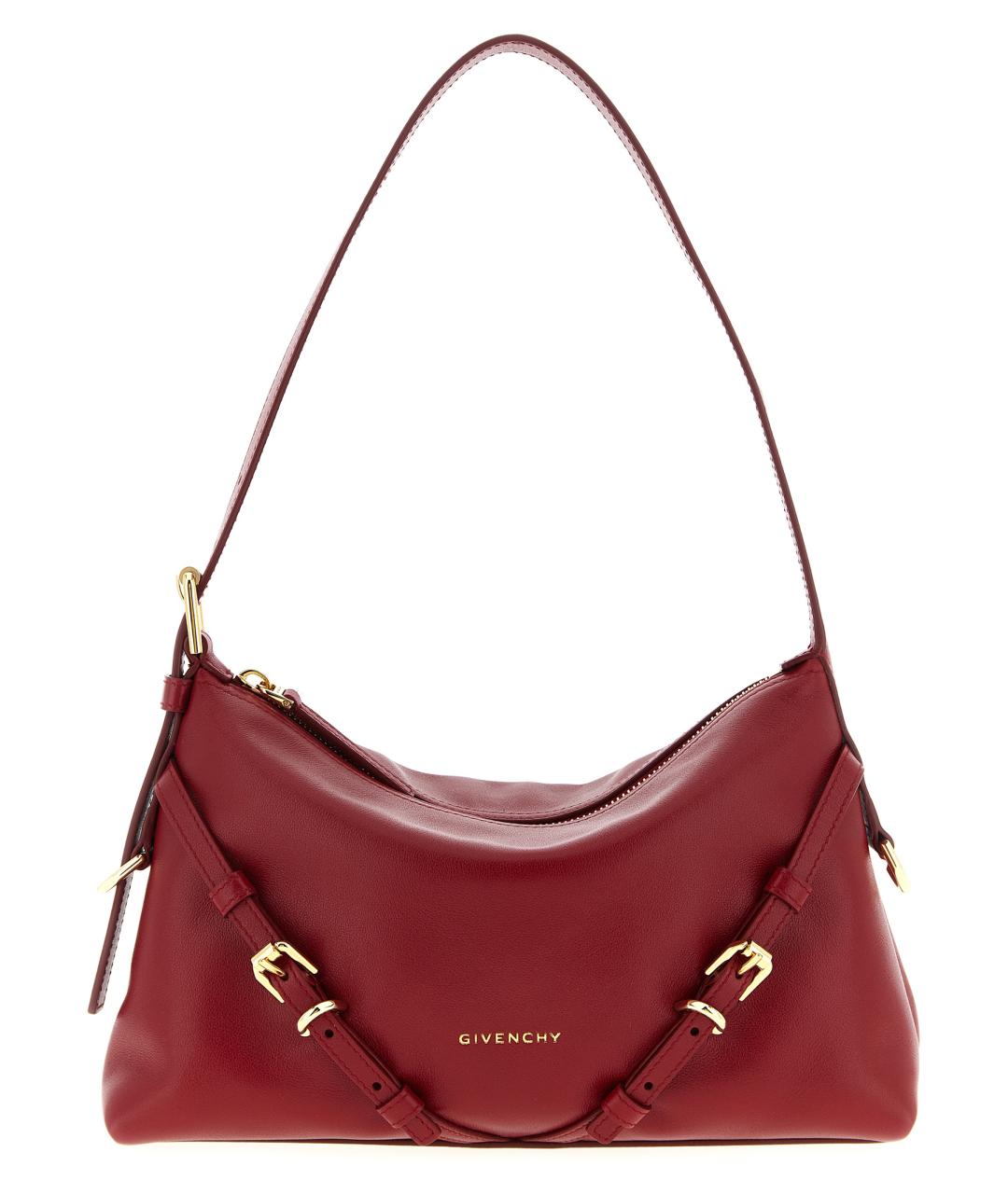 GIVENCHY Красная кожаная сумка через плечо, фото 1