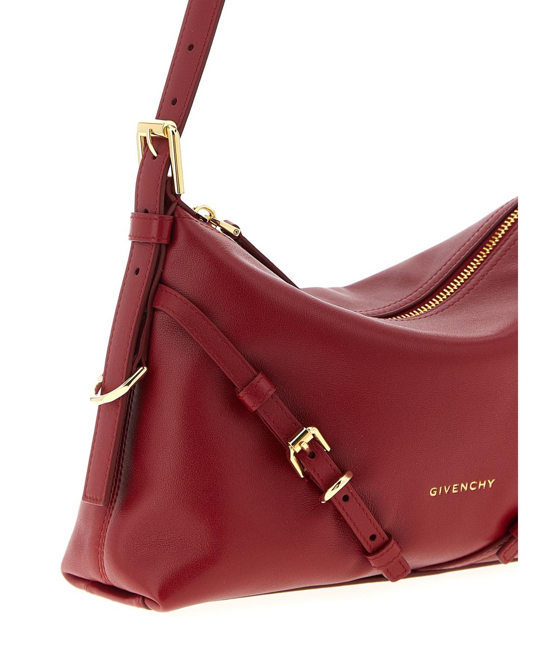 GIVENCHY Красная кожаная сумка через плечо, фото 3