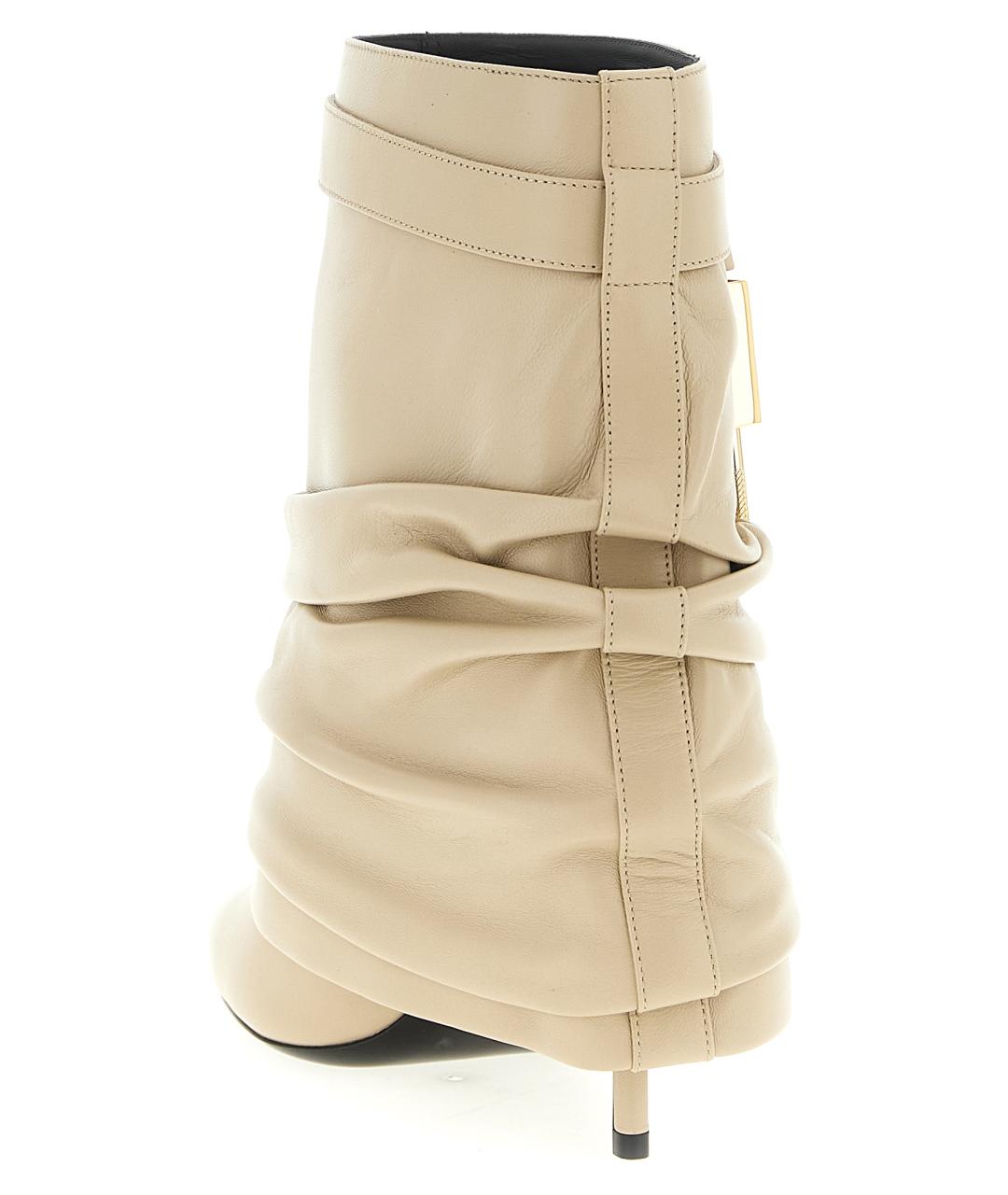 GIVENCHY Бежевые кожаные ботильоны, фото 4