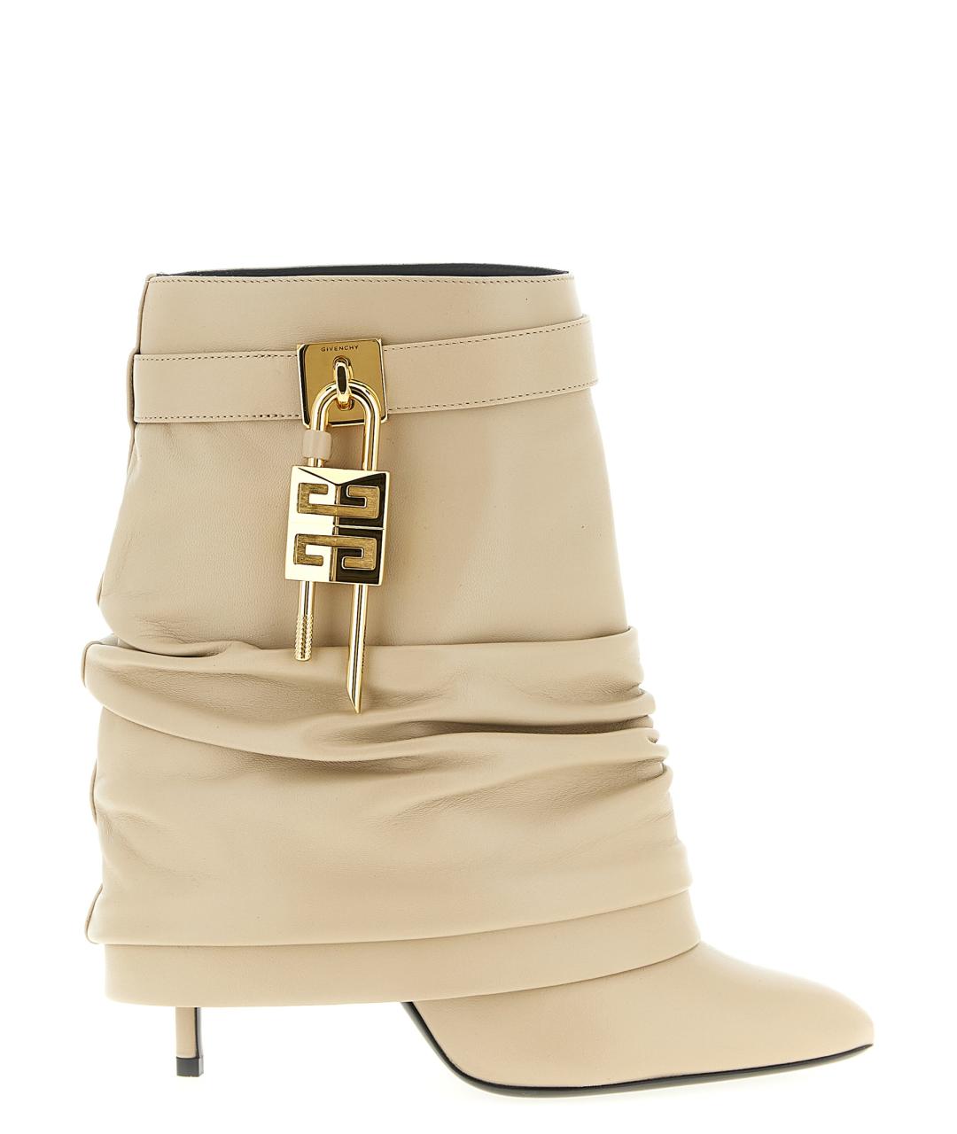 GIVENCHY Бежевые кожаные ботильоны, фото 1