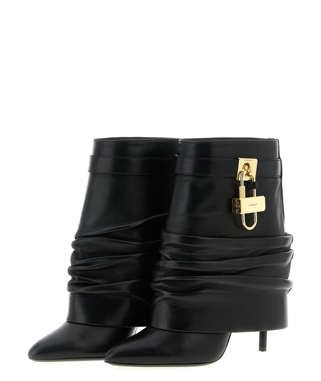 GIVENCHY Черные кожаные ботильоны, фото 2