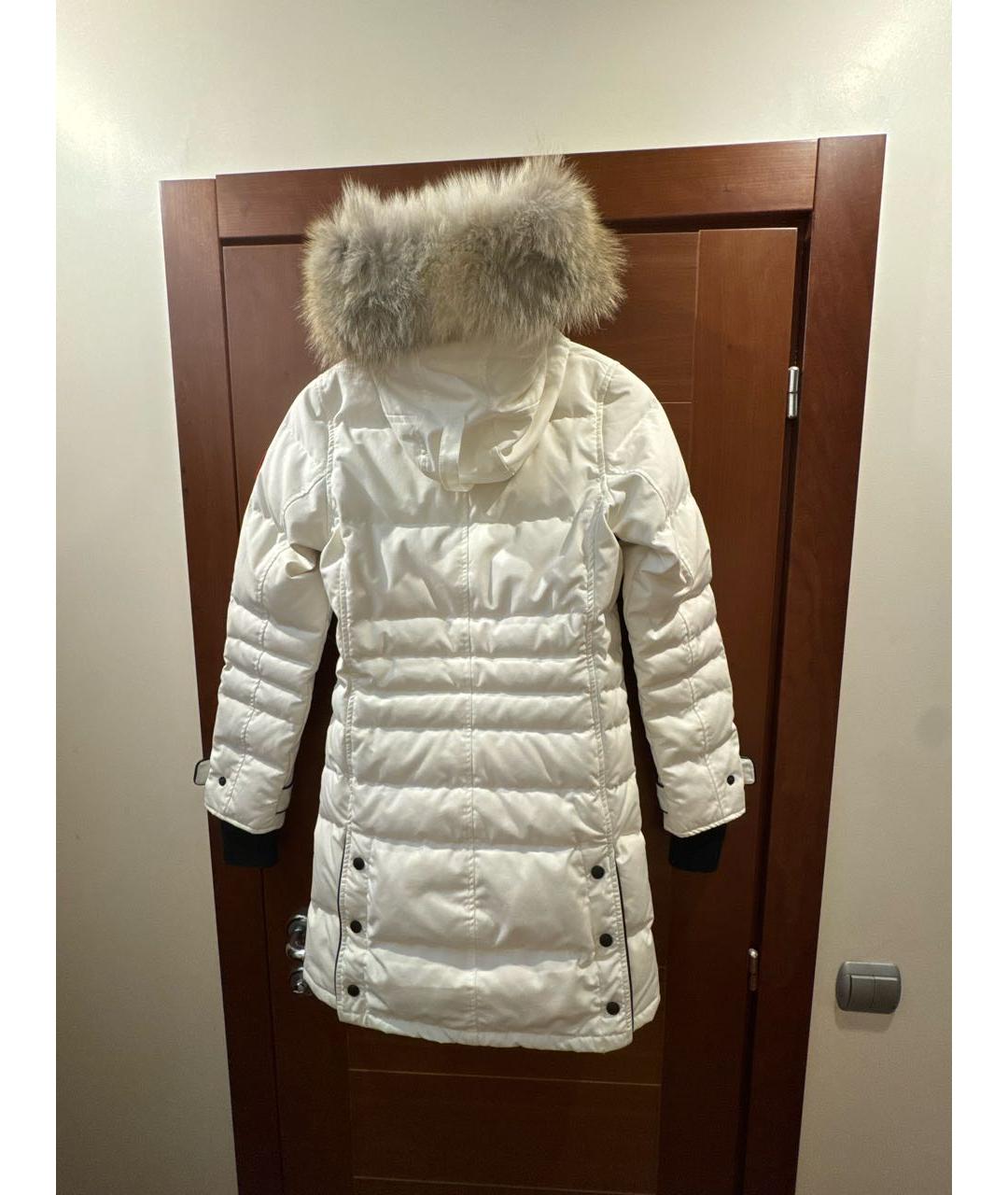 CANADA GOOSE Белый полиэстеровый пуховик, фото 2