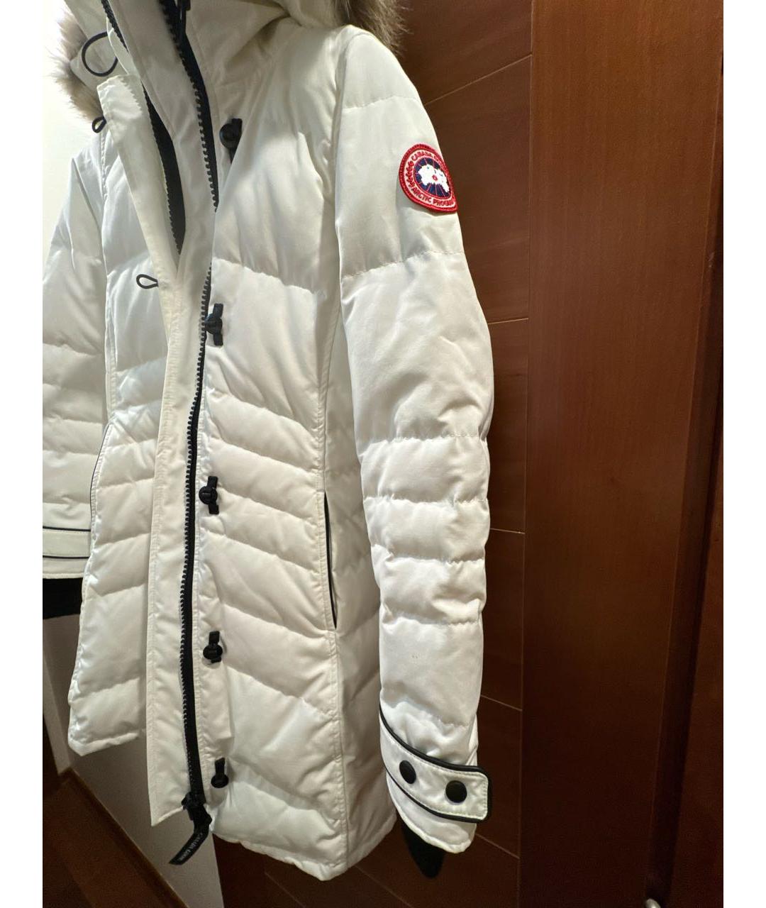CANADA GOOSE Белый полиэстеровый пуховик, фото 7