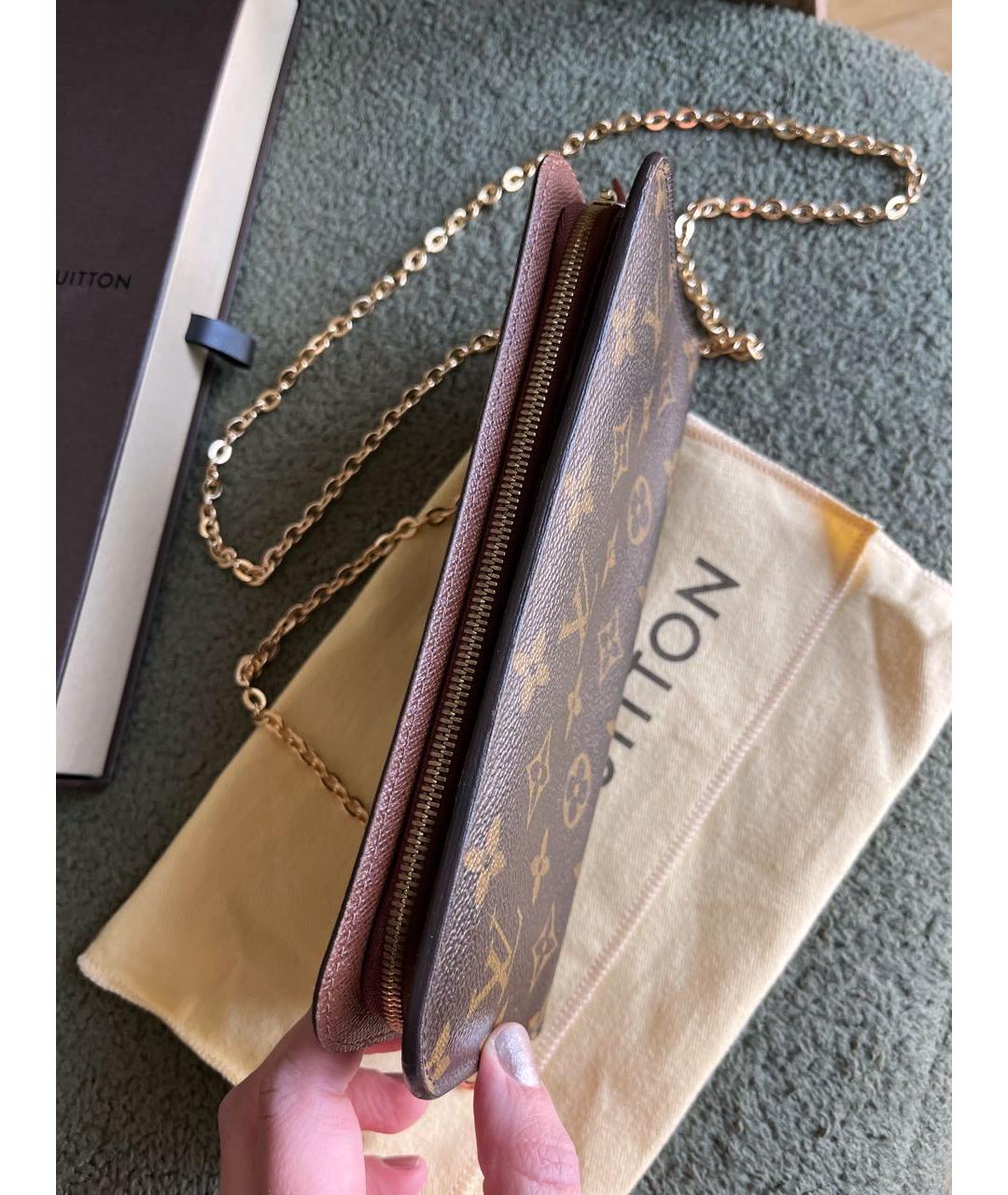 LOUIS VUITTON Коричневая сумка через плечо, фото 4