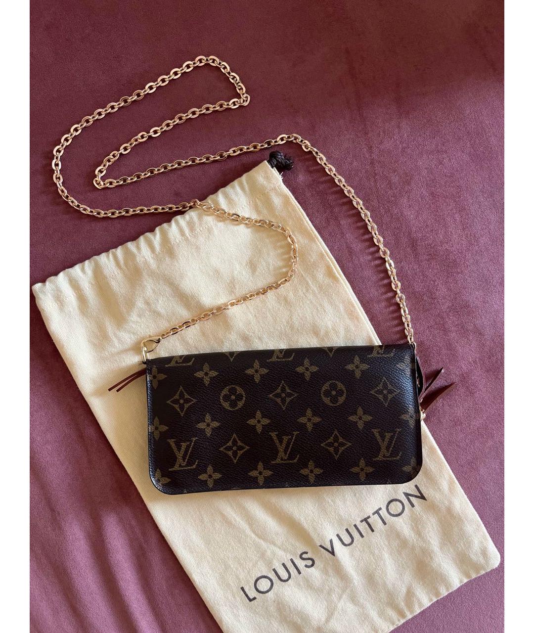 LOUIS VUITTON Коричневая сумка через плечо, фото 4