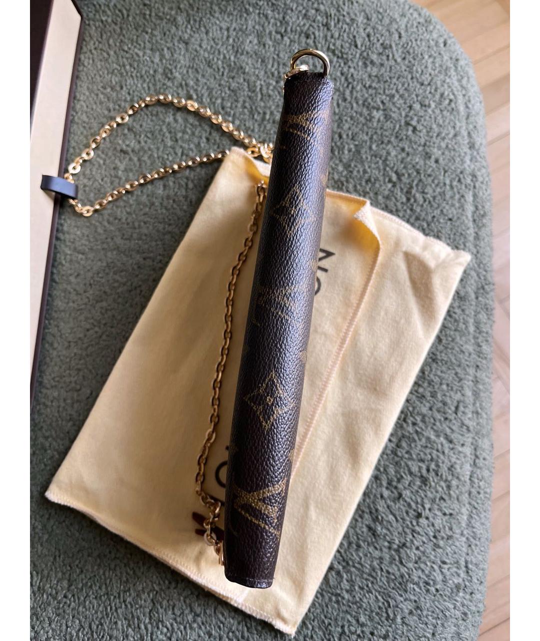 LOUIS VUITTON Коричневая сумка через плечо, фото 7