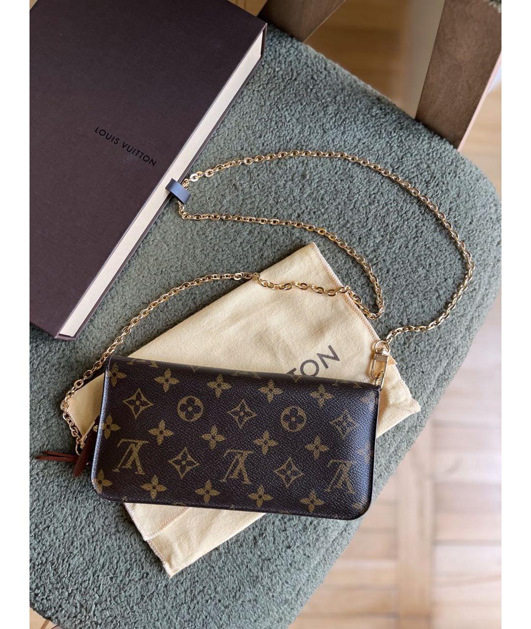 LOUIS VUITTON Коричневая сумка через плечо, фото 3