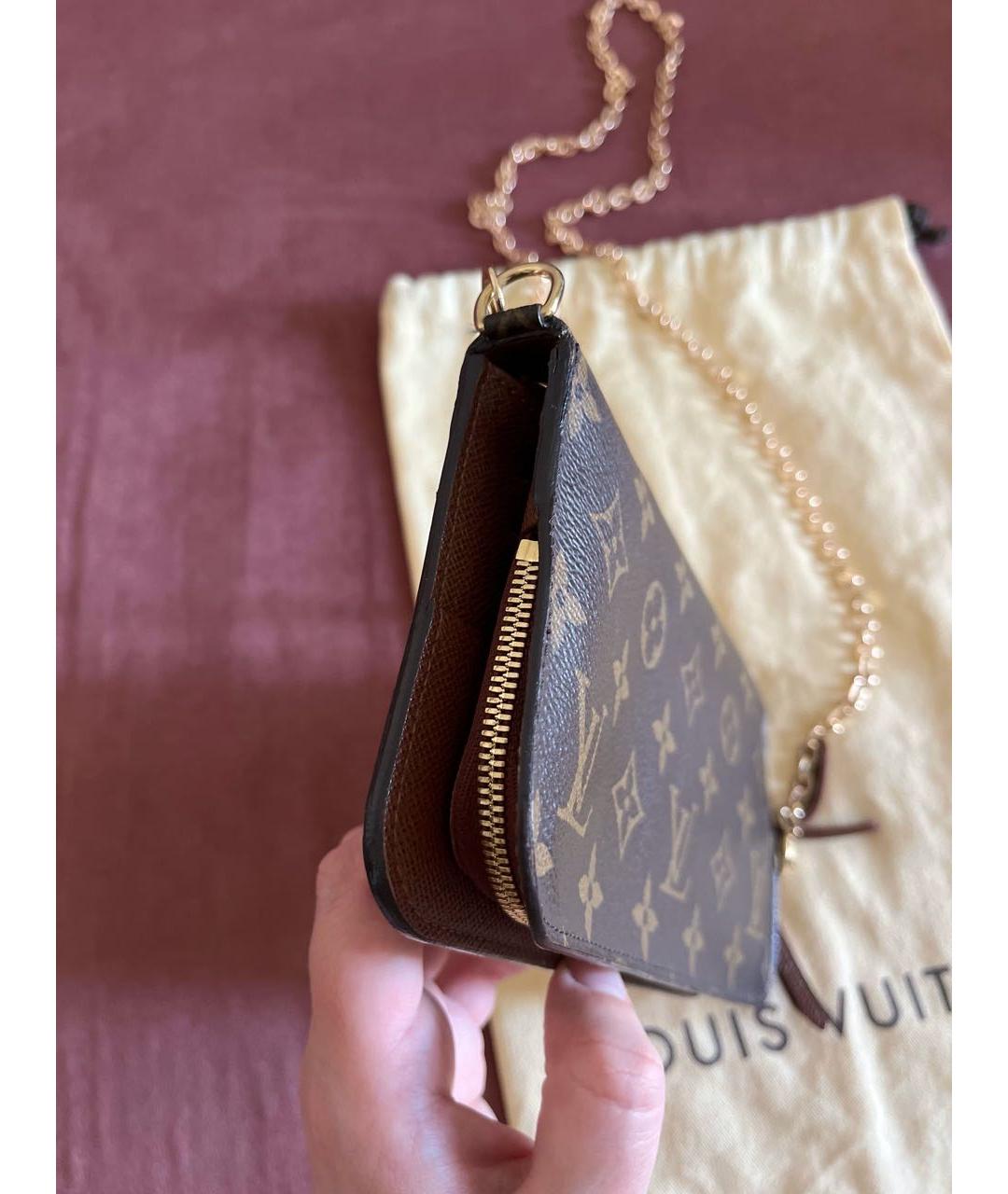 LOUIS VUITTON Коричневая сумка через плечо, фото 7