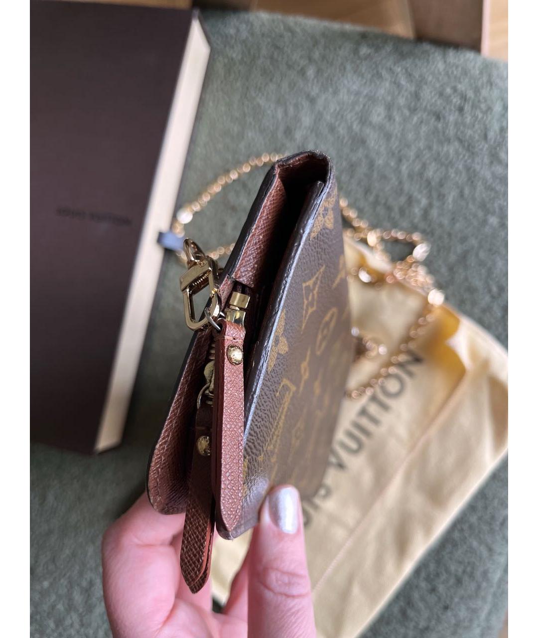 LOUIS VUITTON Коричневая сумка через плечо, фото 6