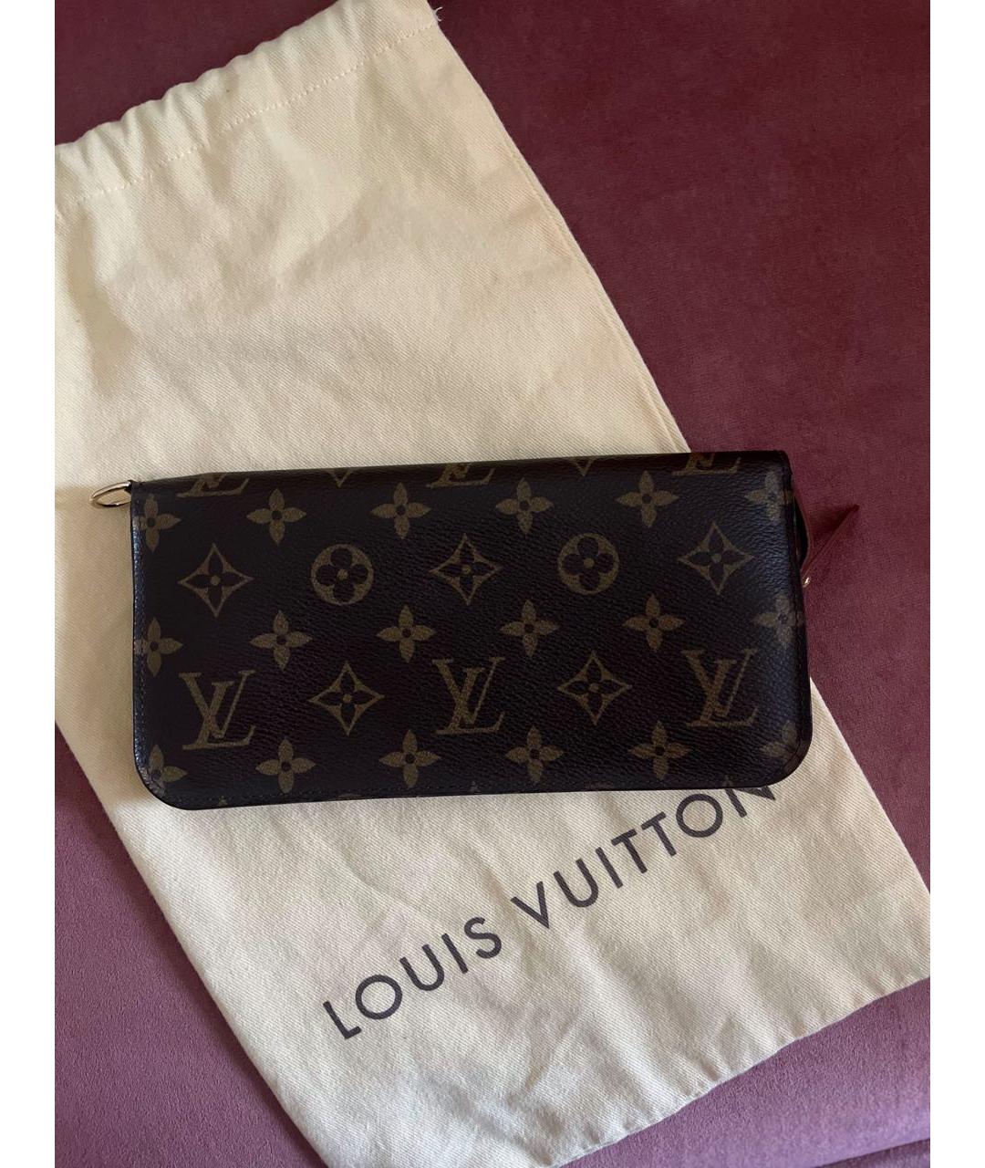 LOUIS VUITTON Коричневый кошелек, фото 8