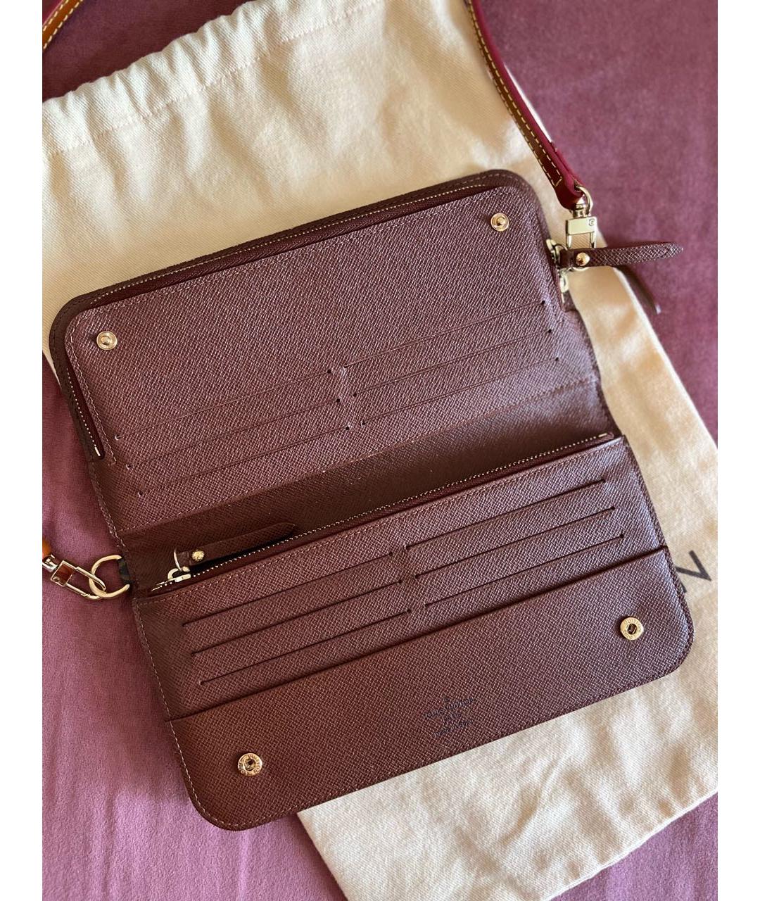 LOUIS VUITTON Коричневый кошелек, фото 6