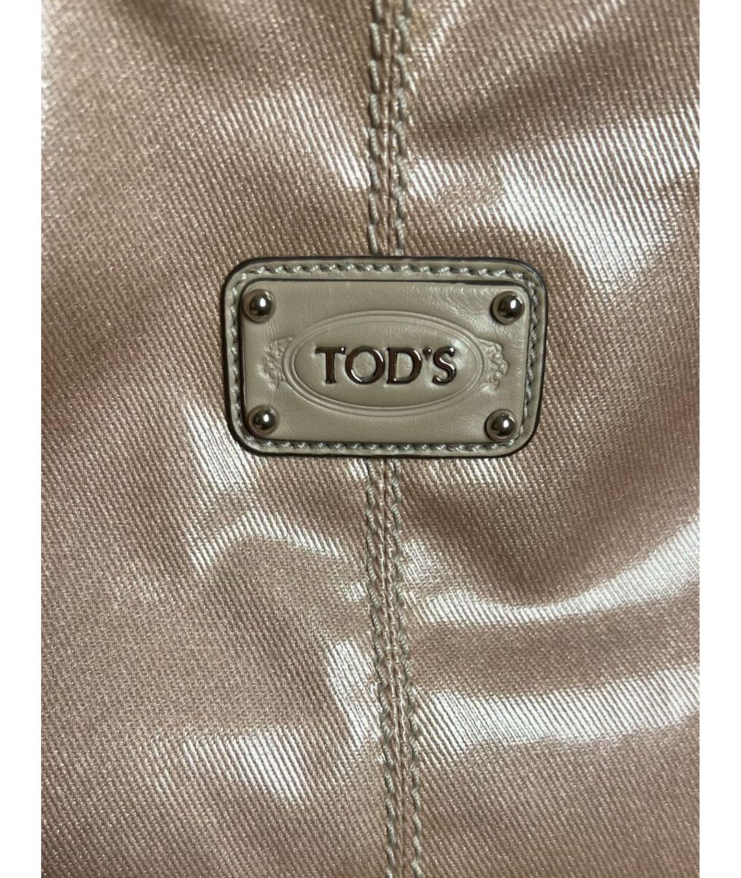 TOD'S Розовая кожаная сумка через плечо, фото 6