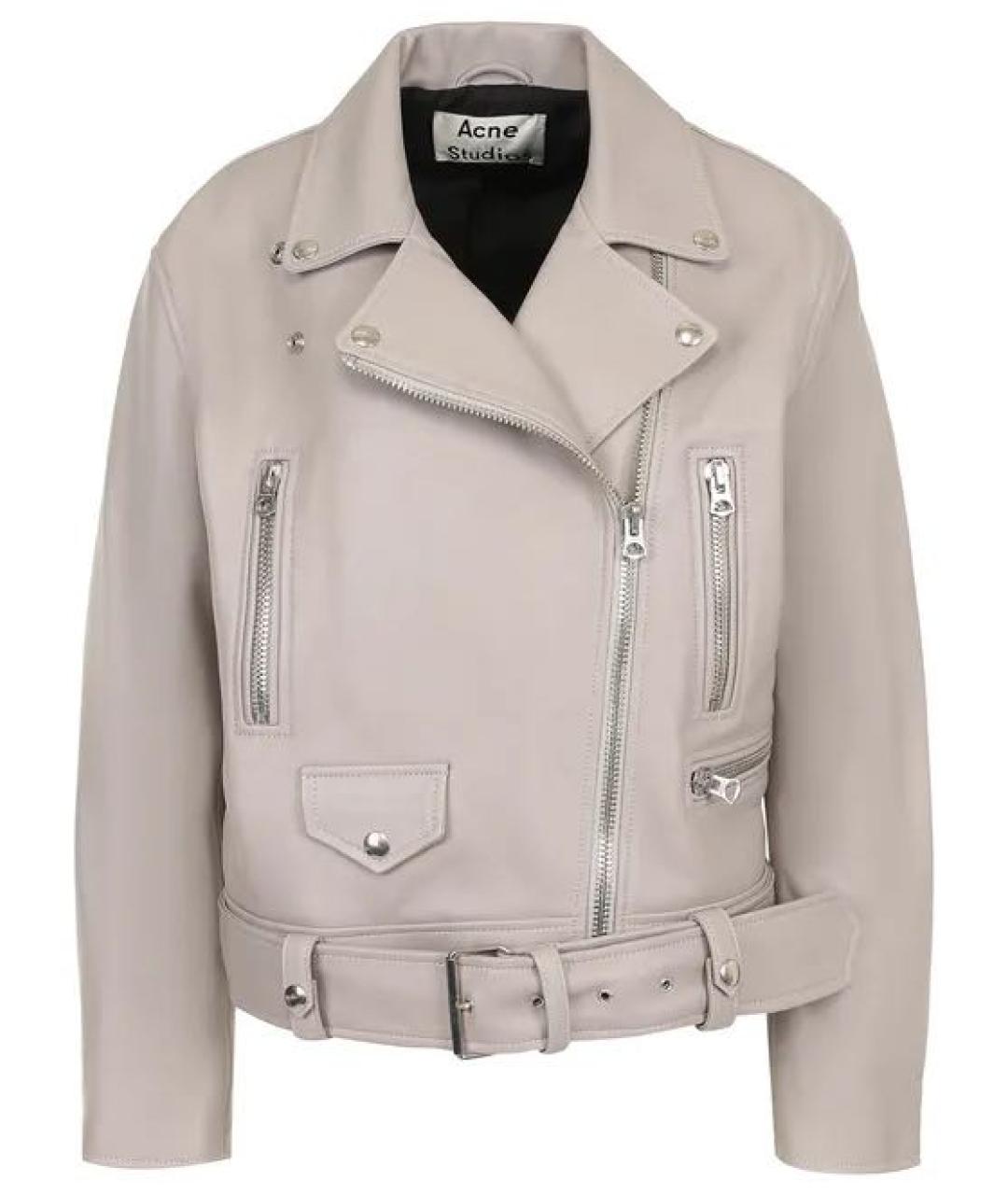 ACNE STUDIOS Серая кожаная куртка, фото 1