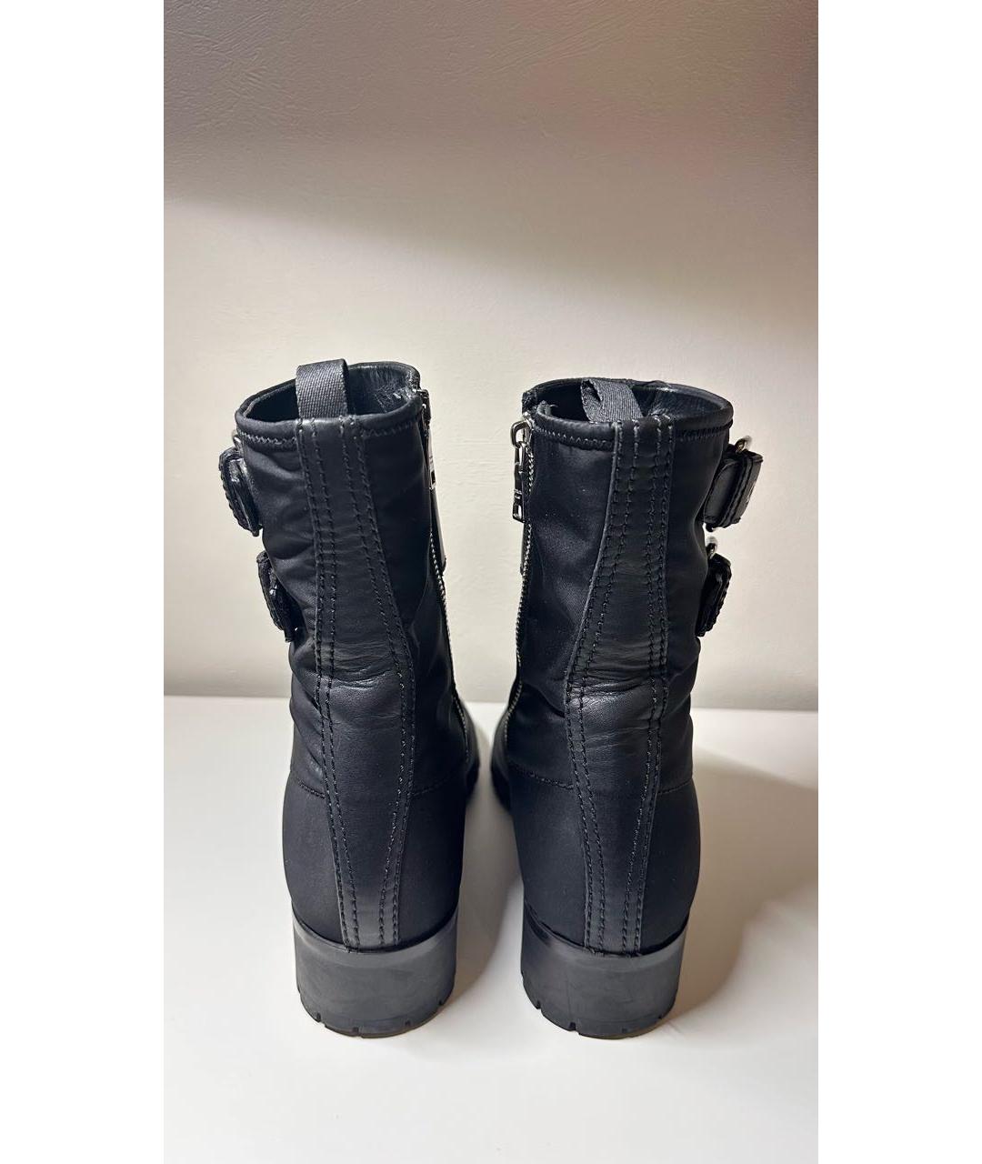 PRADA Черные кожаные полусапоги, фото 4