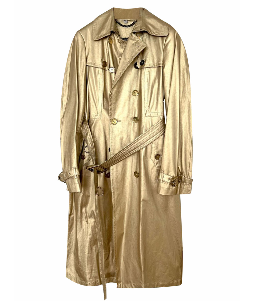 Burberry gold trench top coat