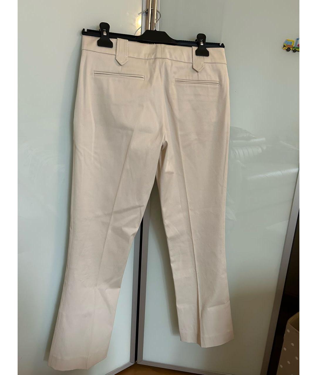 GUCCI Бежевые хлопковые брюки узкие, фото 2