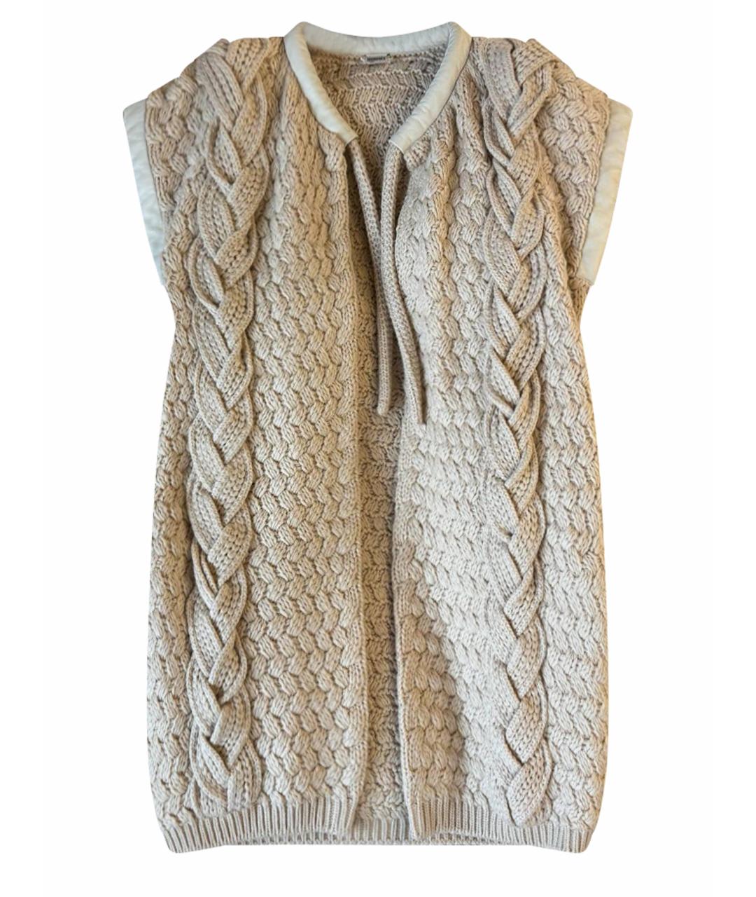 HERMES Бежевый кашемировый жилет, фото 1