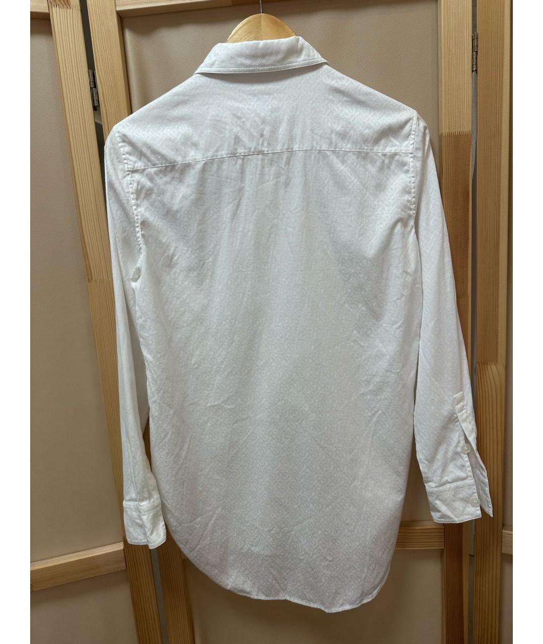 BURBERRY Белая хлопковая рубашка, фото 2