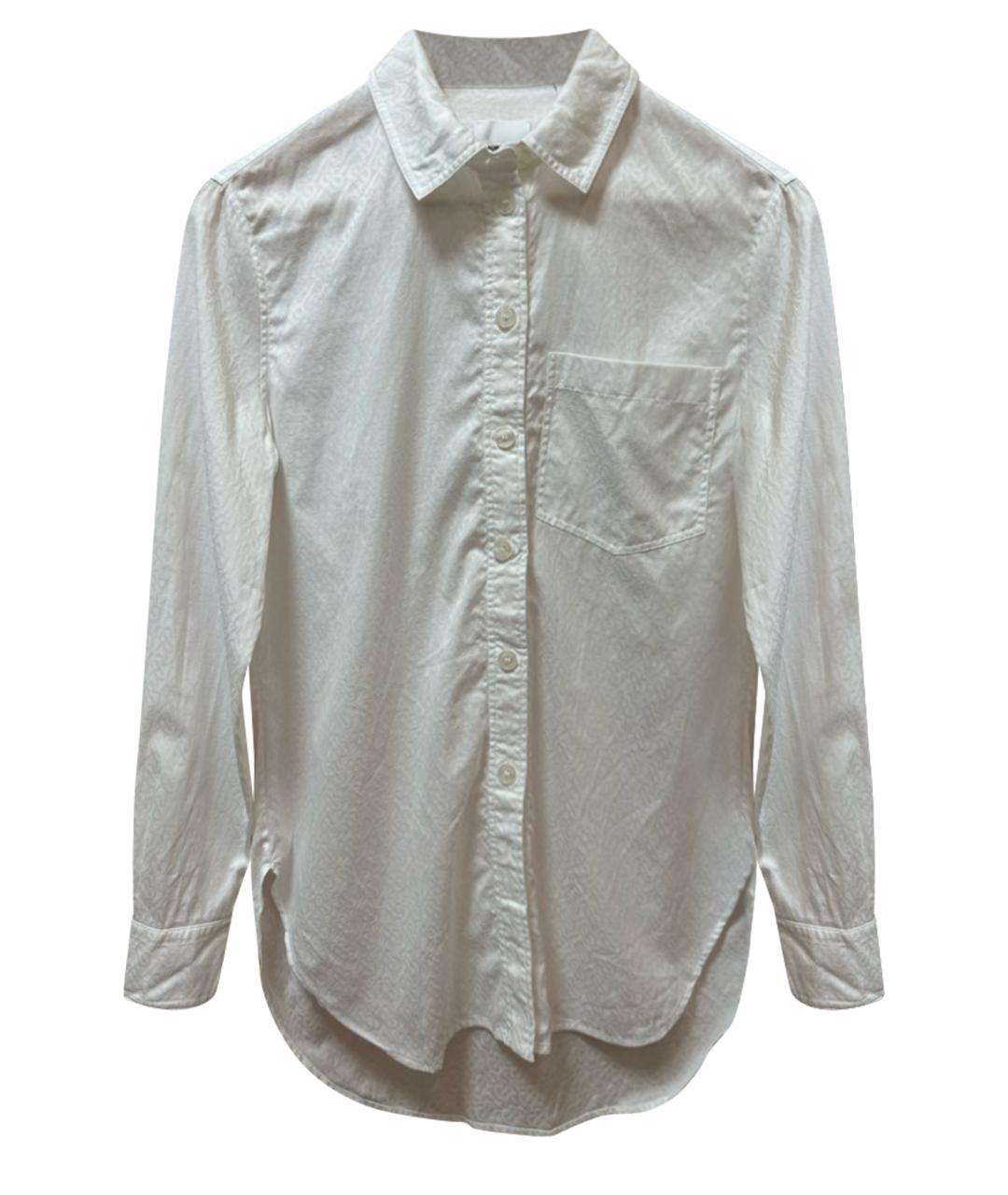 BURBERRY Белая хлопковая рубашка, фото 1