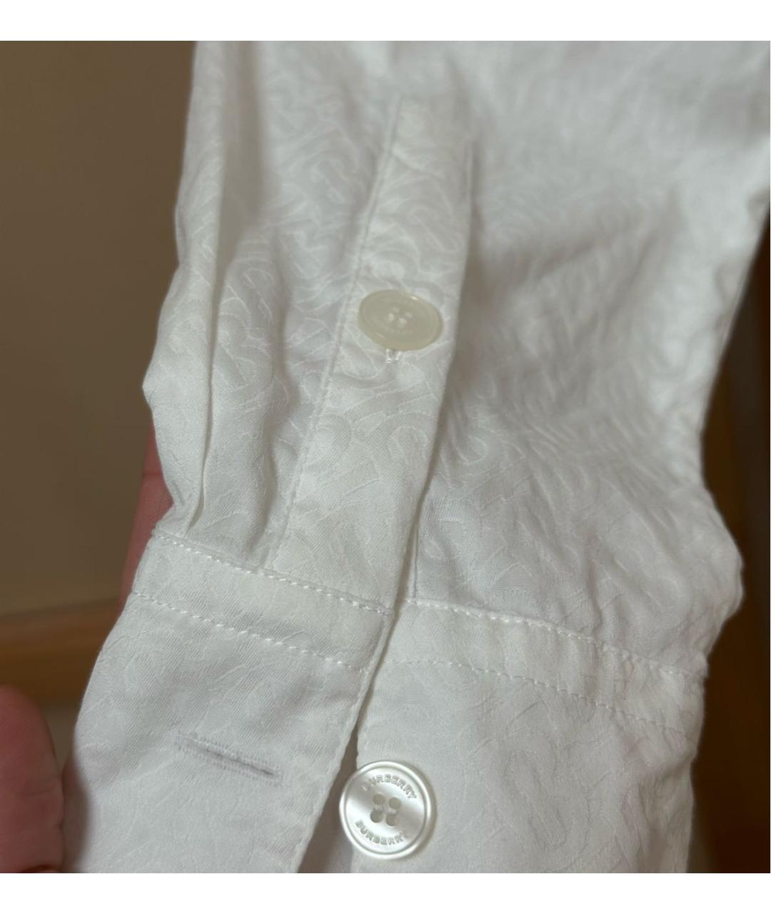 BURBERRY Белая хлопковая рубашка, фото 3