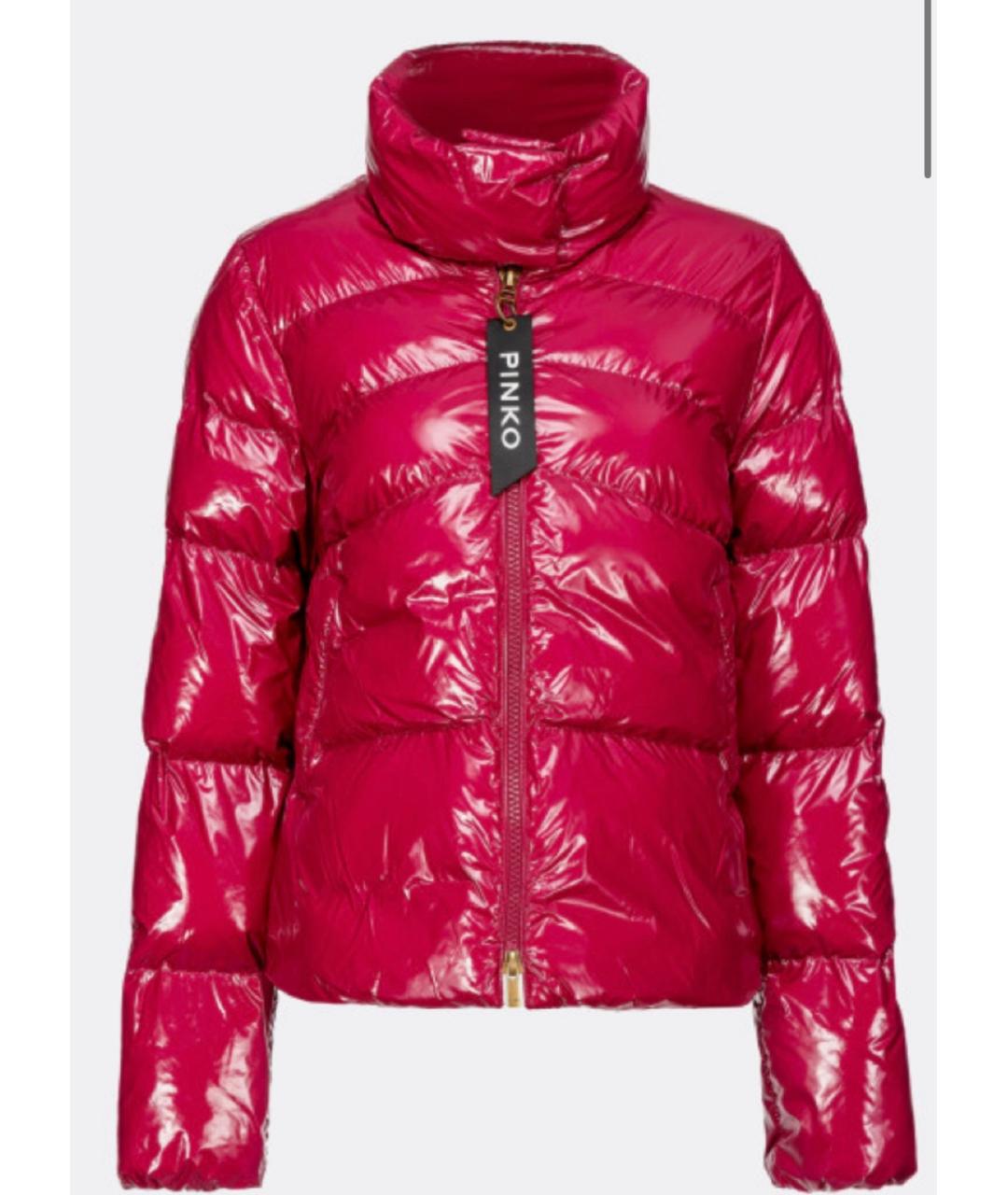 PINKO Фуксия полиамидовая куртка, фото 4