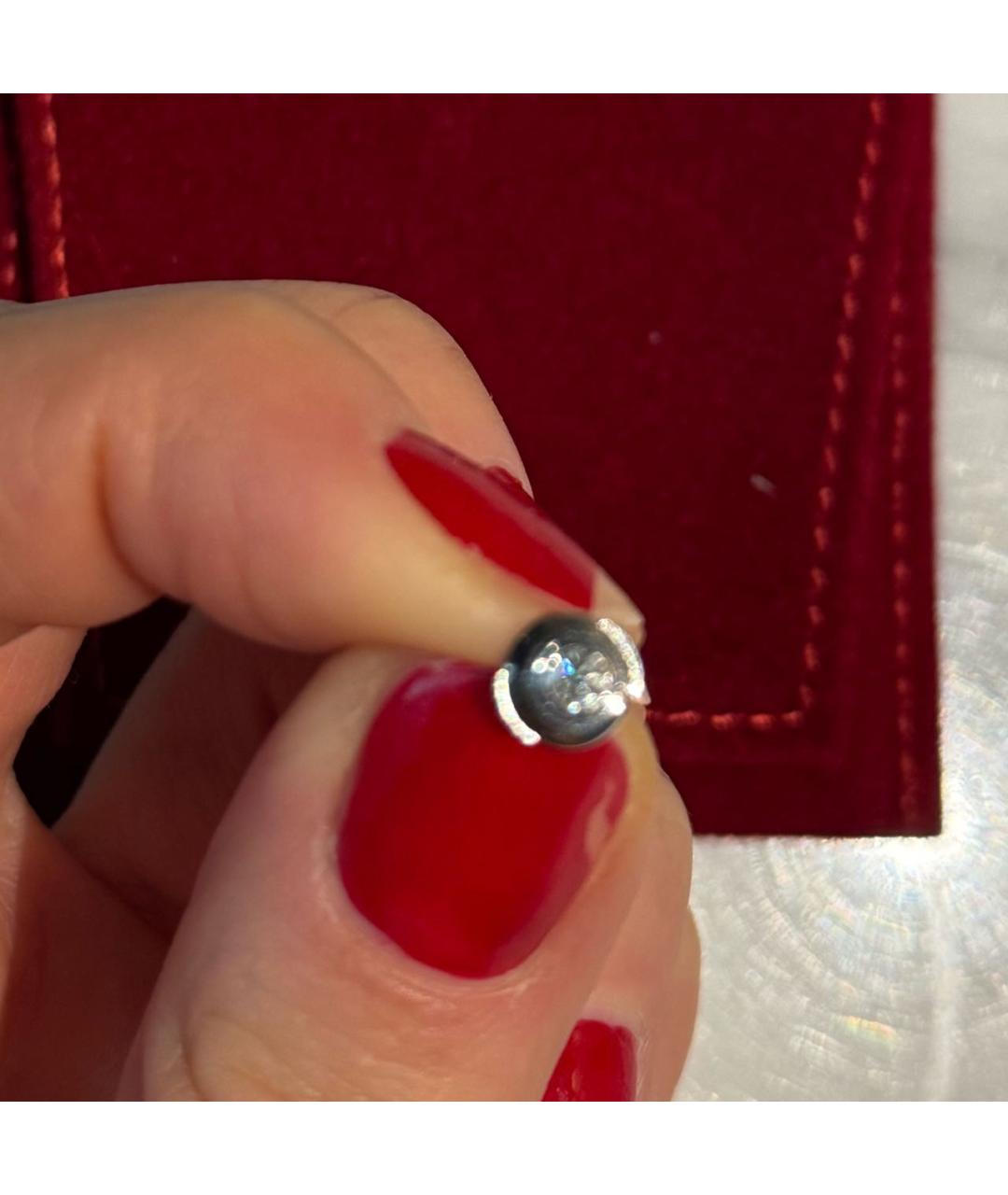 CARTIER Белые серьги из белого золота, фото 3