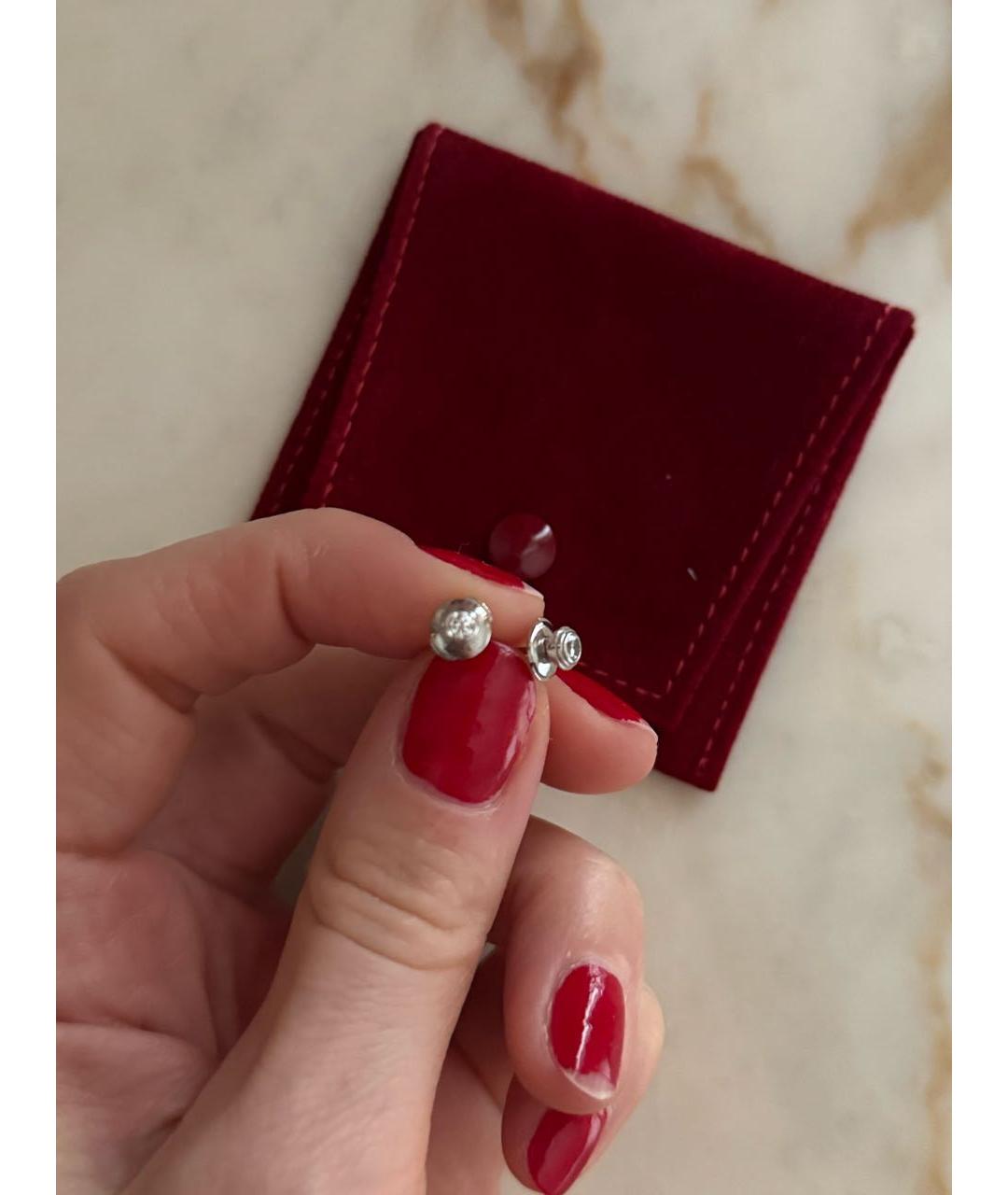 CARTIER Белые серьги из белого золота, фото 2