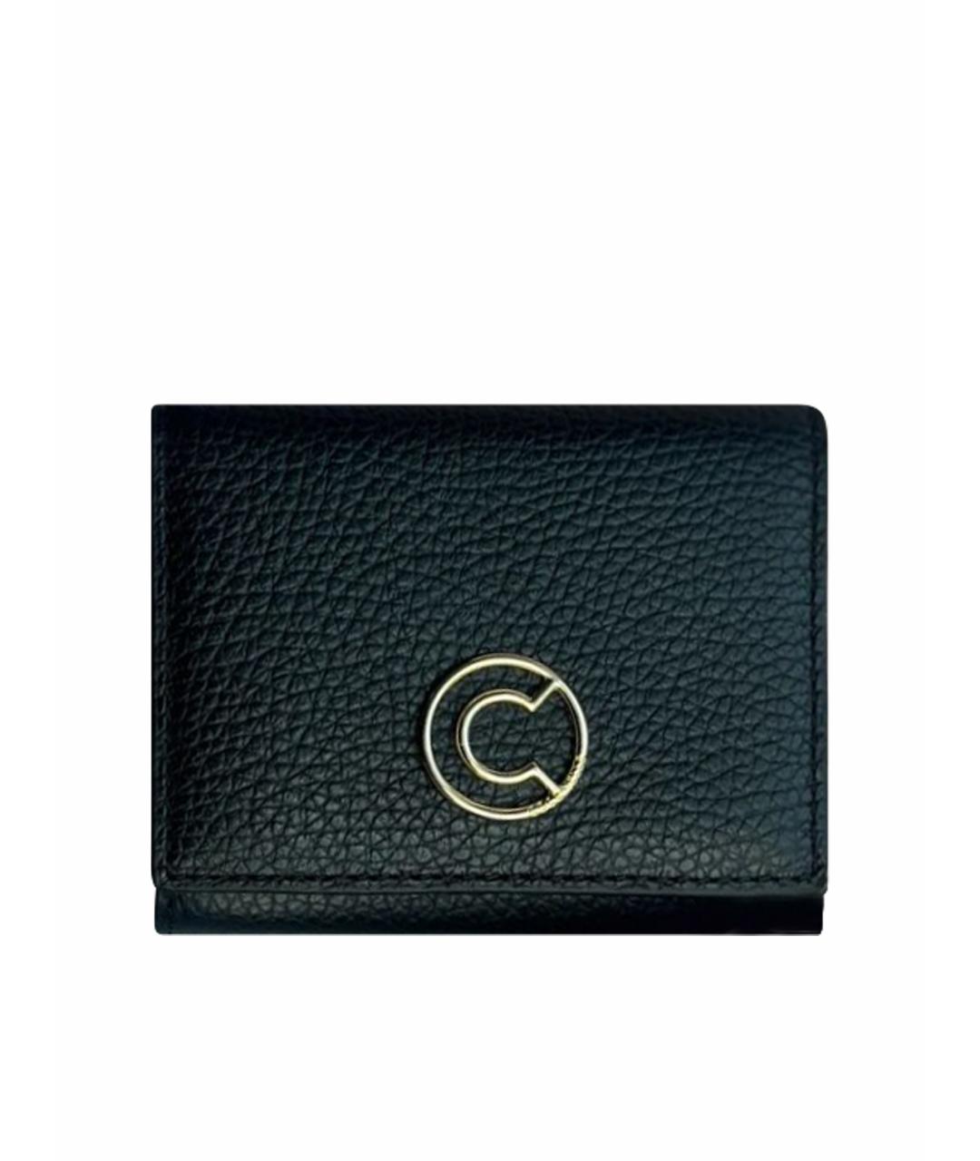 COCCINELLE Черный кожаный кошелек, фото 1