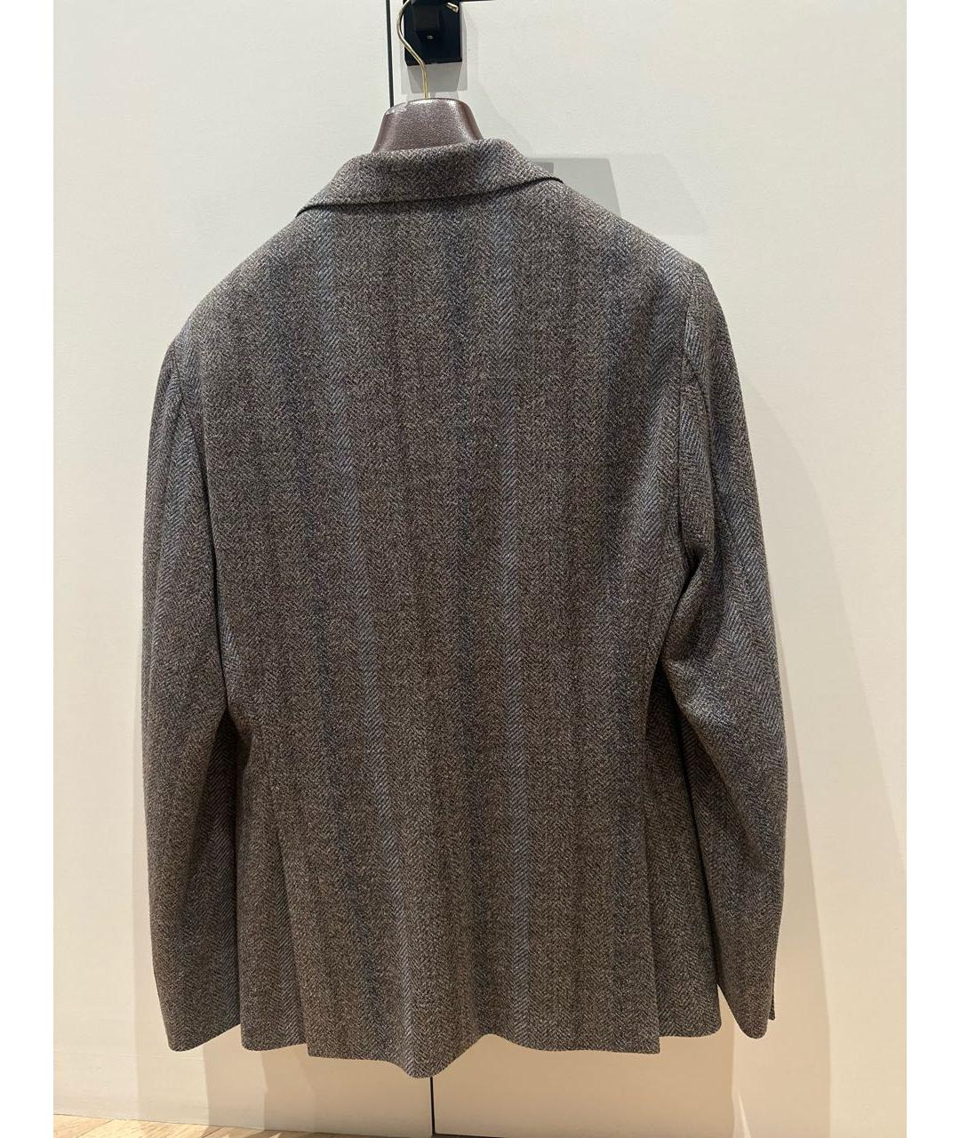 ETRO Серый шерстяной пиджак, фото 2