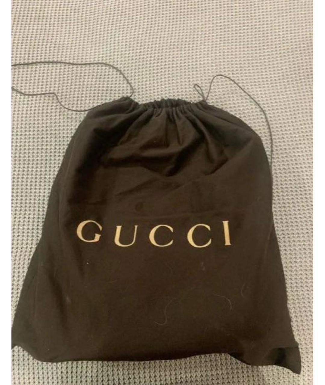 GUCCI Коричневая кожаная сумка тоут, фото 4