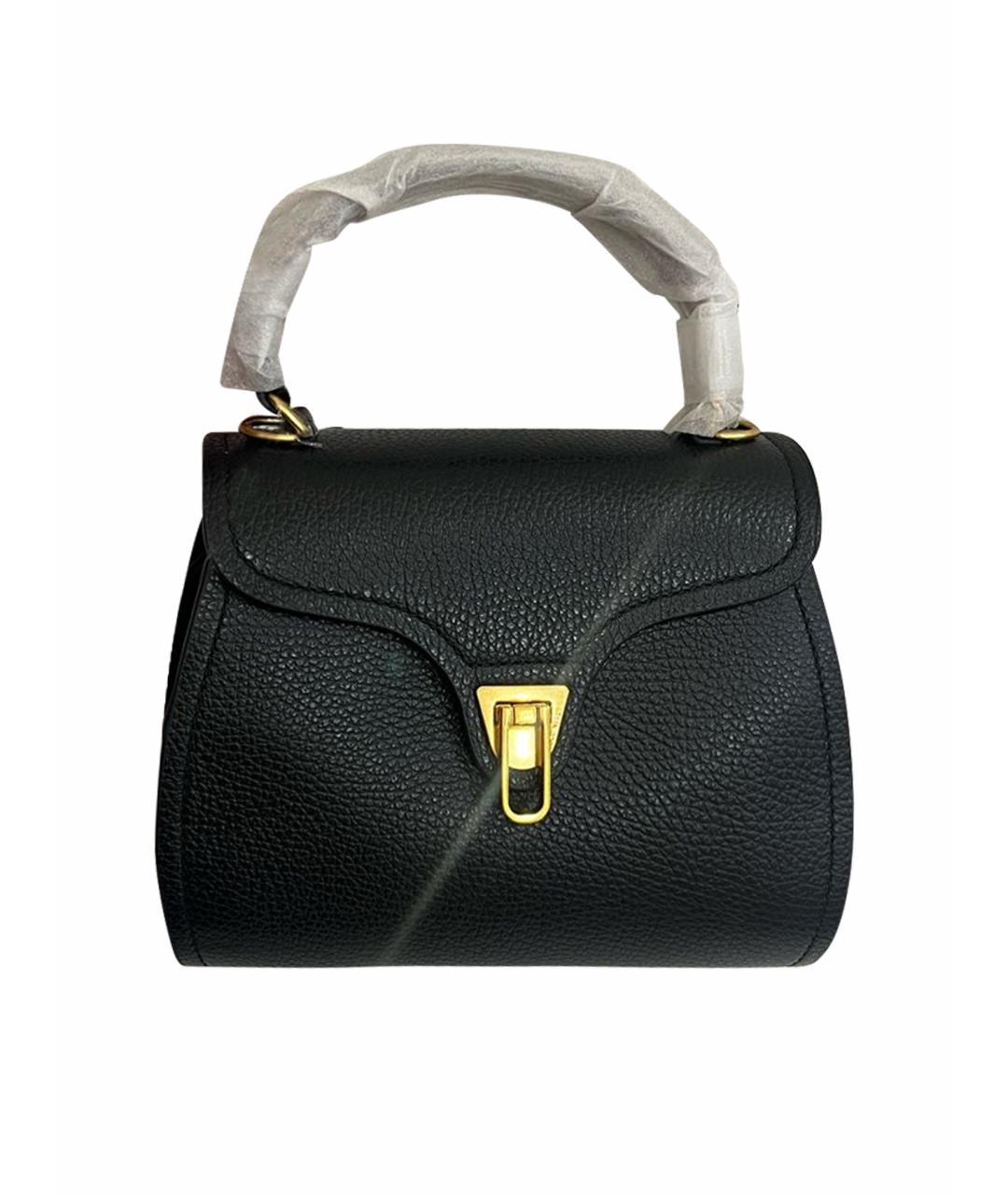 COCCINELLE Черная кожаная сумка через плечо, фото 1