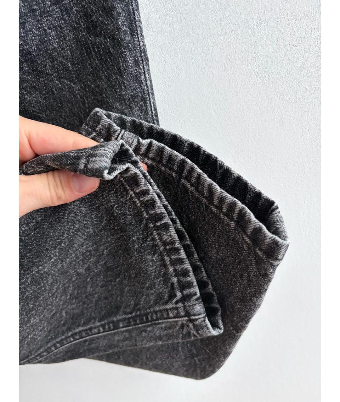 DOLCE&GABBANA Антрацитовые хлопковые прямые джинсы, фото 8