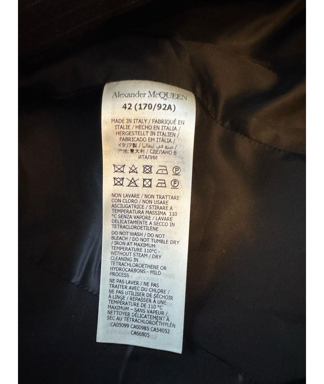 MCQ ALEXANDER MCQUEEN Серый шерстяной костюм с брюками, фото 7