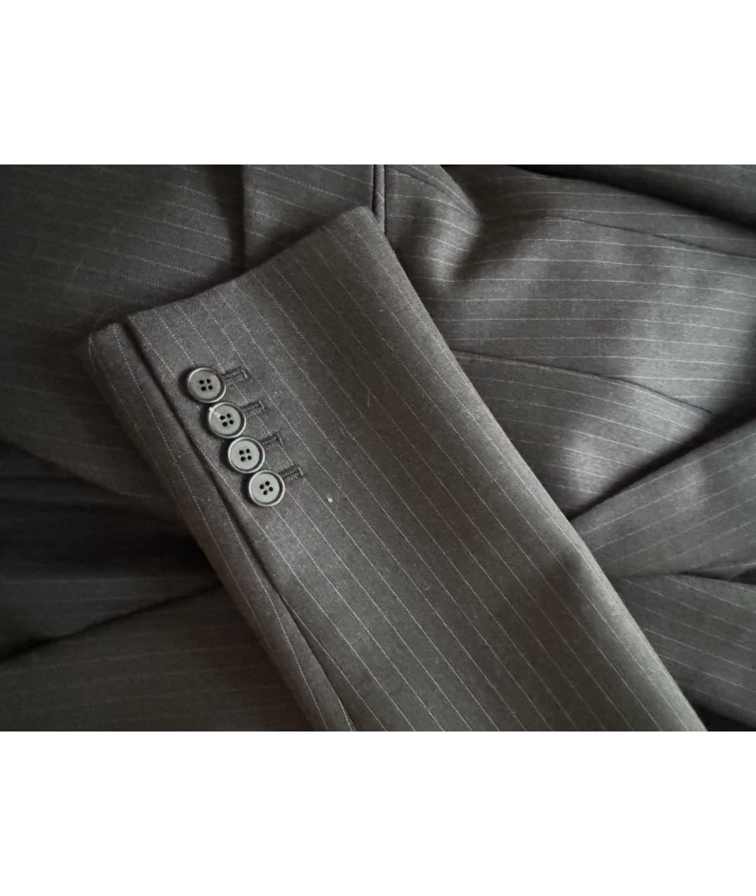 MCQ ALEXANDER MCQUEEN Серый шерстяной костюм с брюками, фото 8