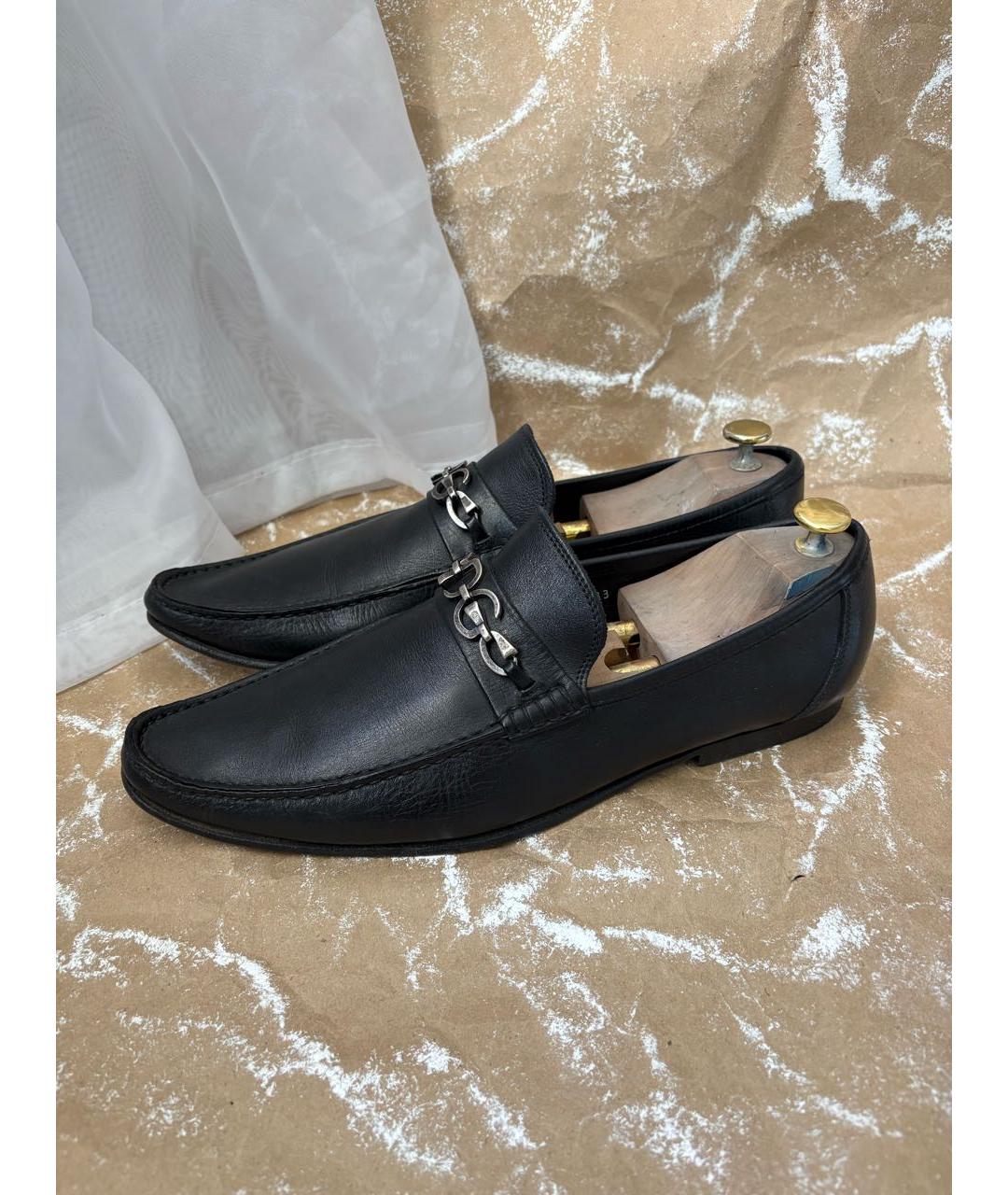 DOLCE&GABBANA Черные кожаные лоферы, фото 3