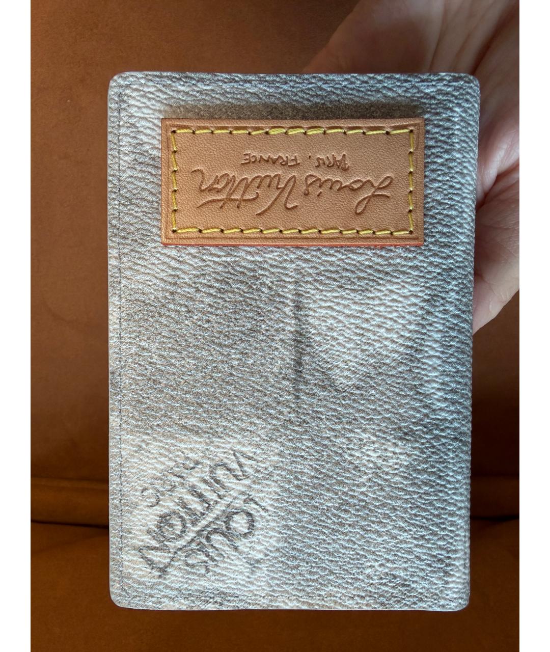 LOUIS VUITTON Серая кожаная папка для документов, фото 7