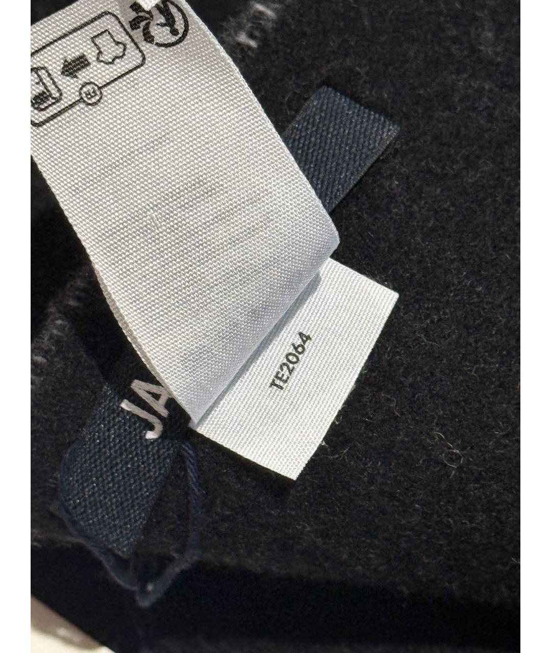 JACQUEMUS Черный шерстяной шарф, фото 5