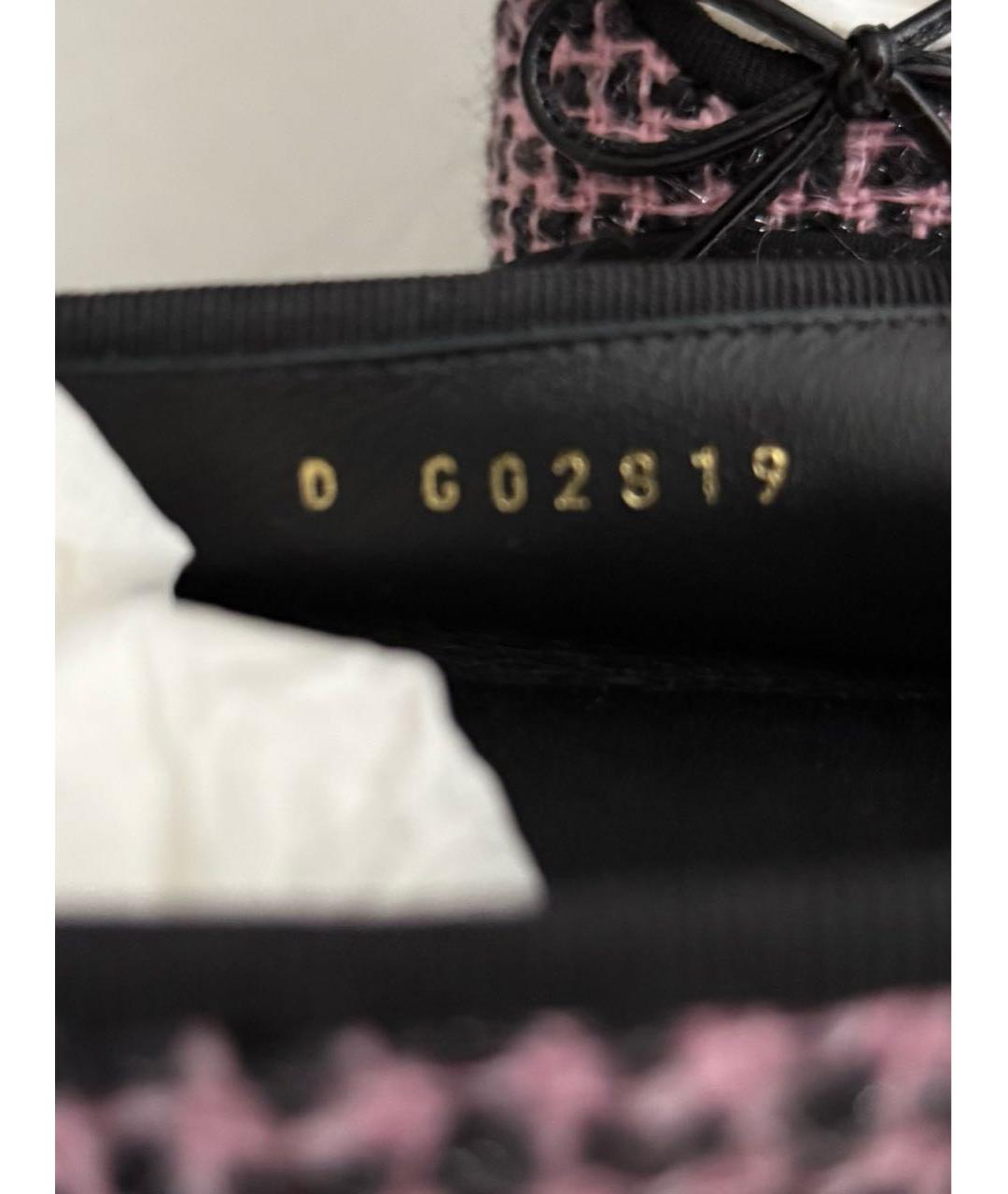 CHANEL Розовые текстильные балетки, фото 7