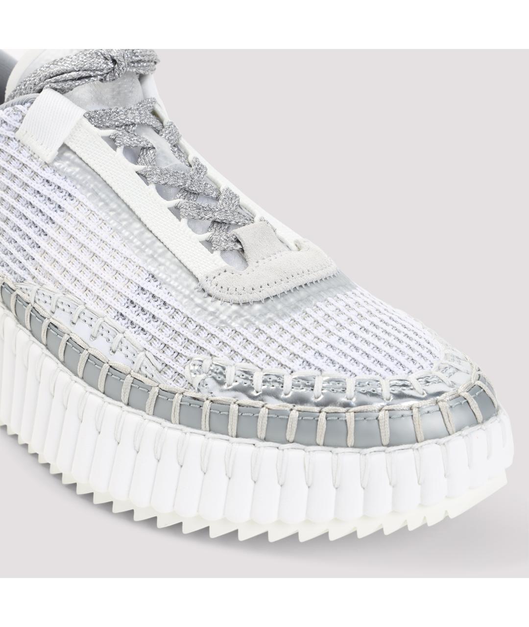 CHLOE Серые текстильные кроссовки, фото 4