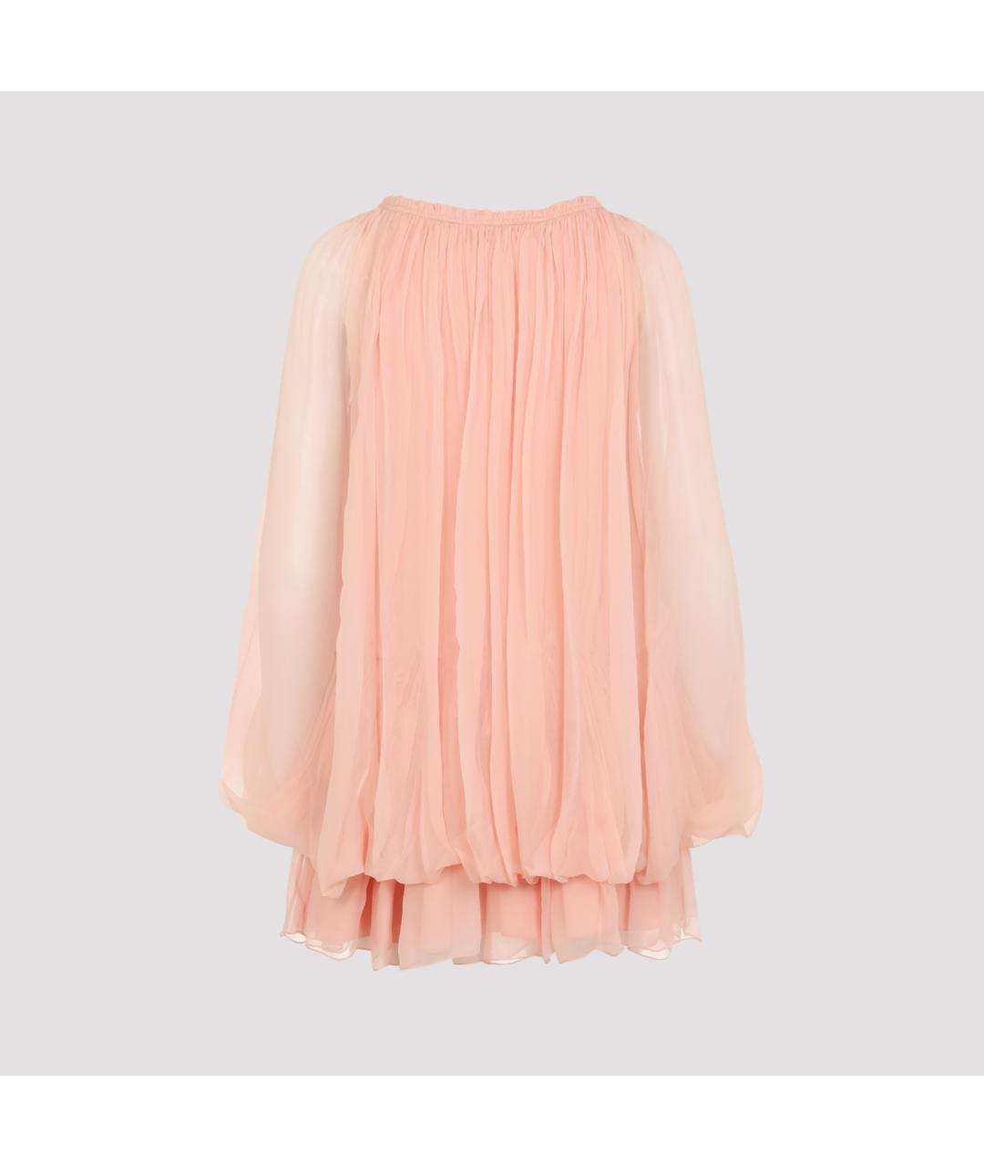 CHLOE Антрацитовое шелковое повседневное платье, фото 2