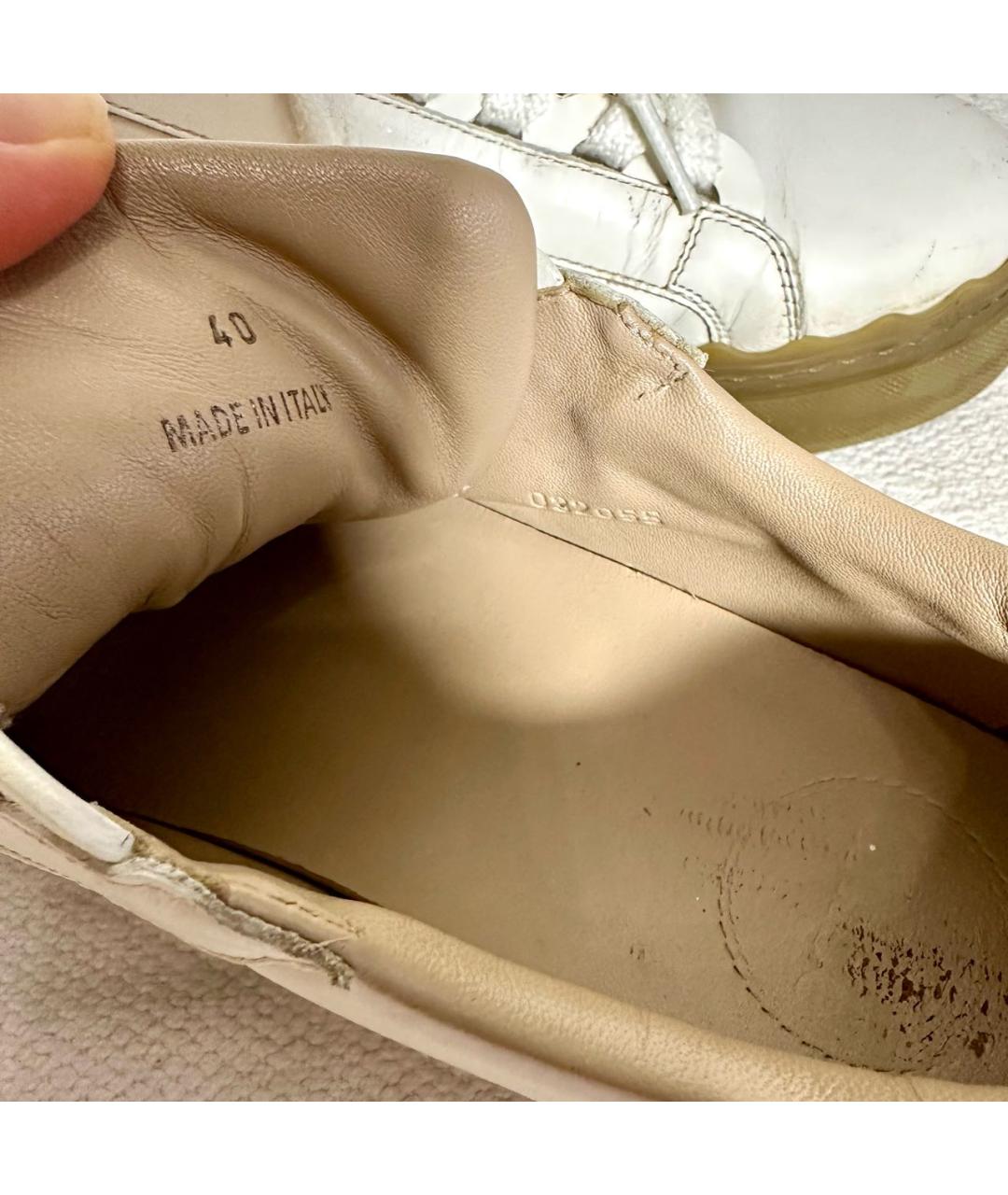 CHLOE Белые кожаные кеды, фото 7