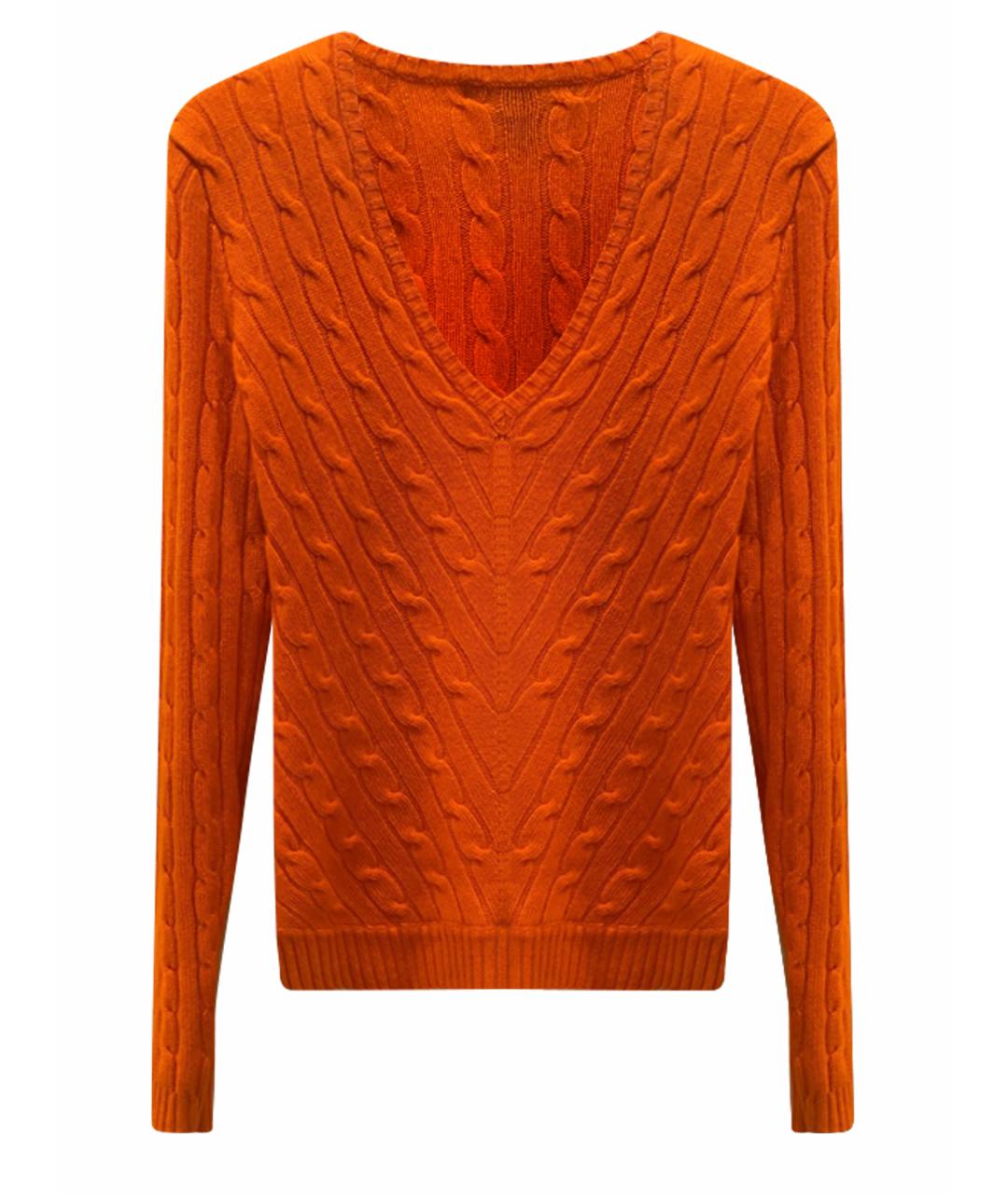 RALPH LAUREN Оранжевый кашемировый джемпер / свитер, фото 1