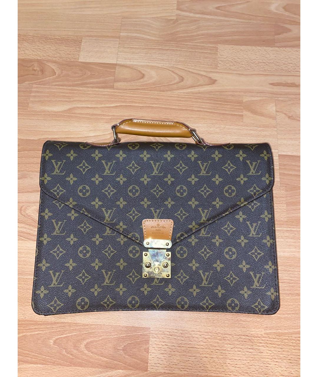 LOUIS VUITTON Коричневый портфель, фото 5