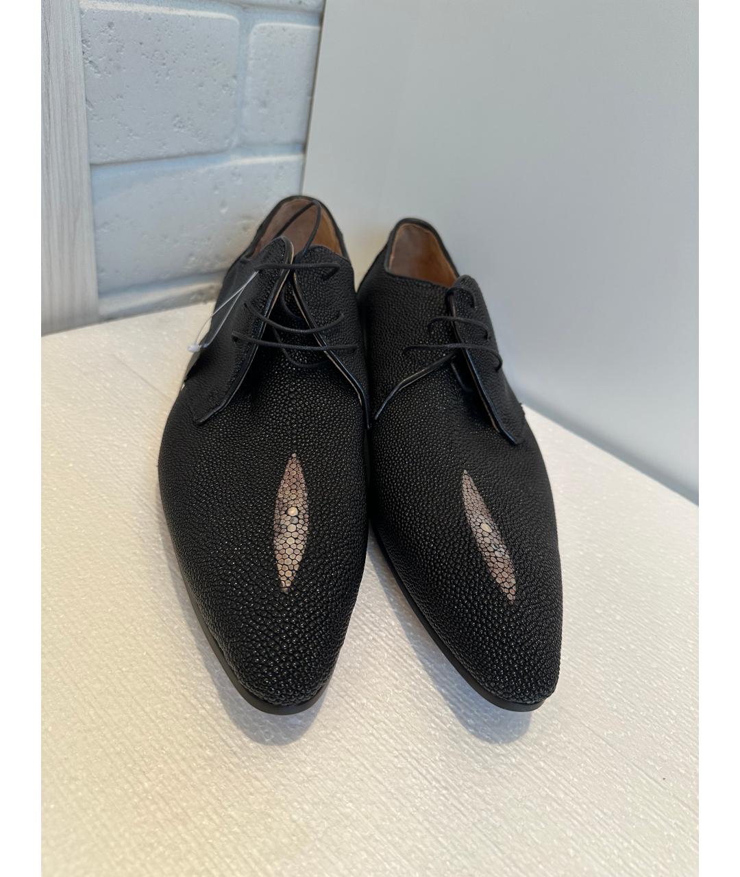 BALMAIN Черные кожаные туфли, фото 2